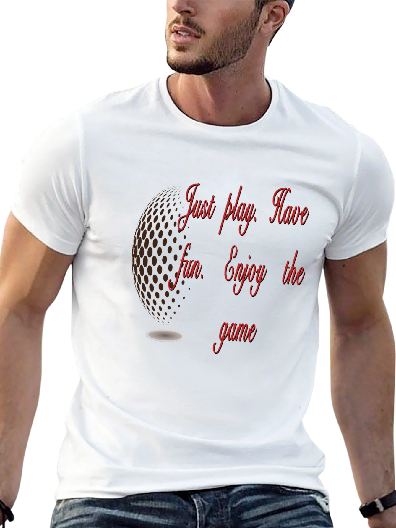 Golf T-Shirt: Just Play Have Fun Enjoy the Game