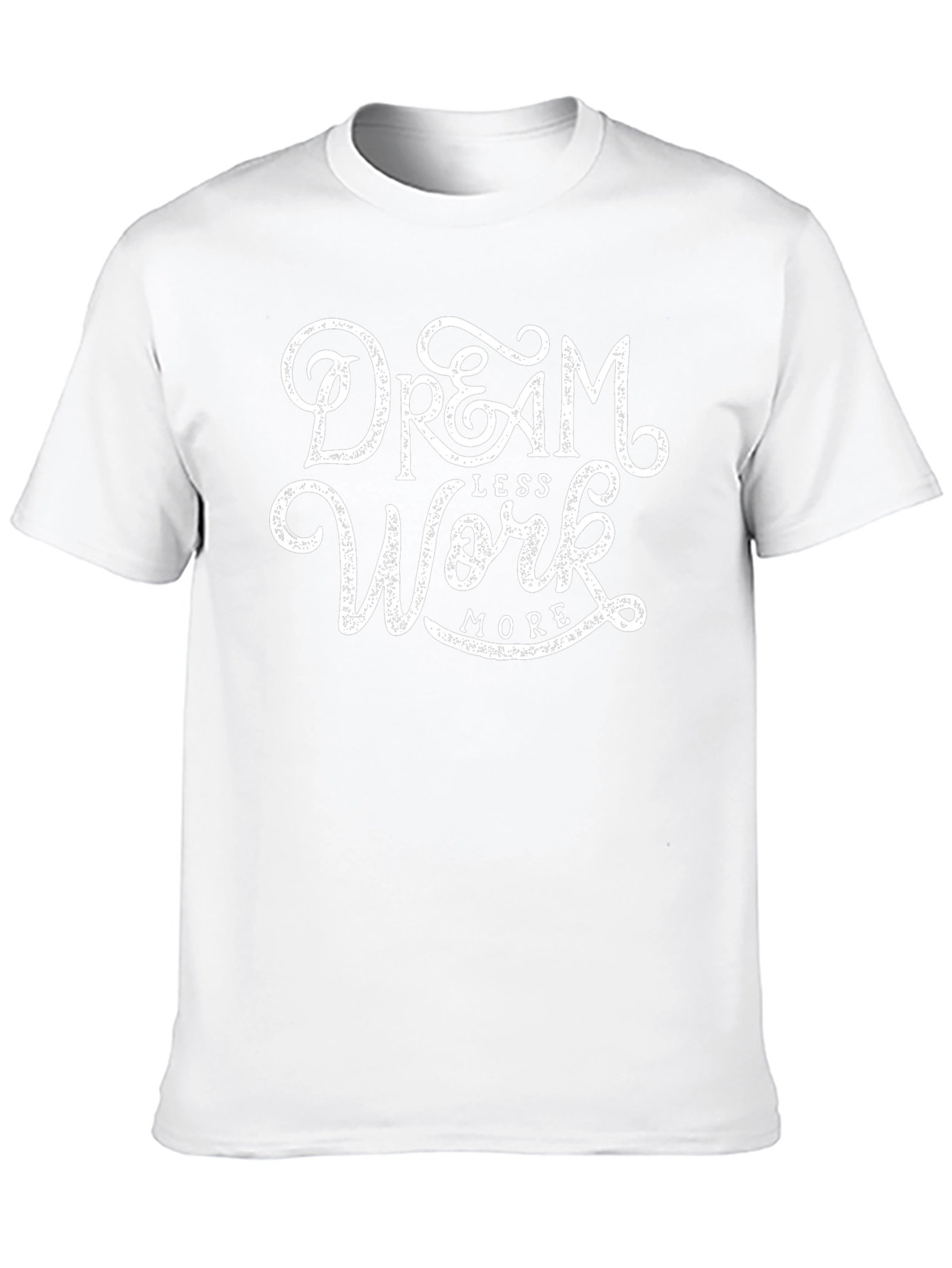 Dream Less Work More Black Graphic Tee