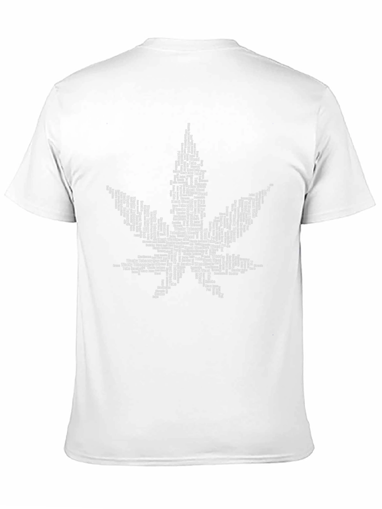 Cannabis Leaf Word Art T-Shirt