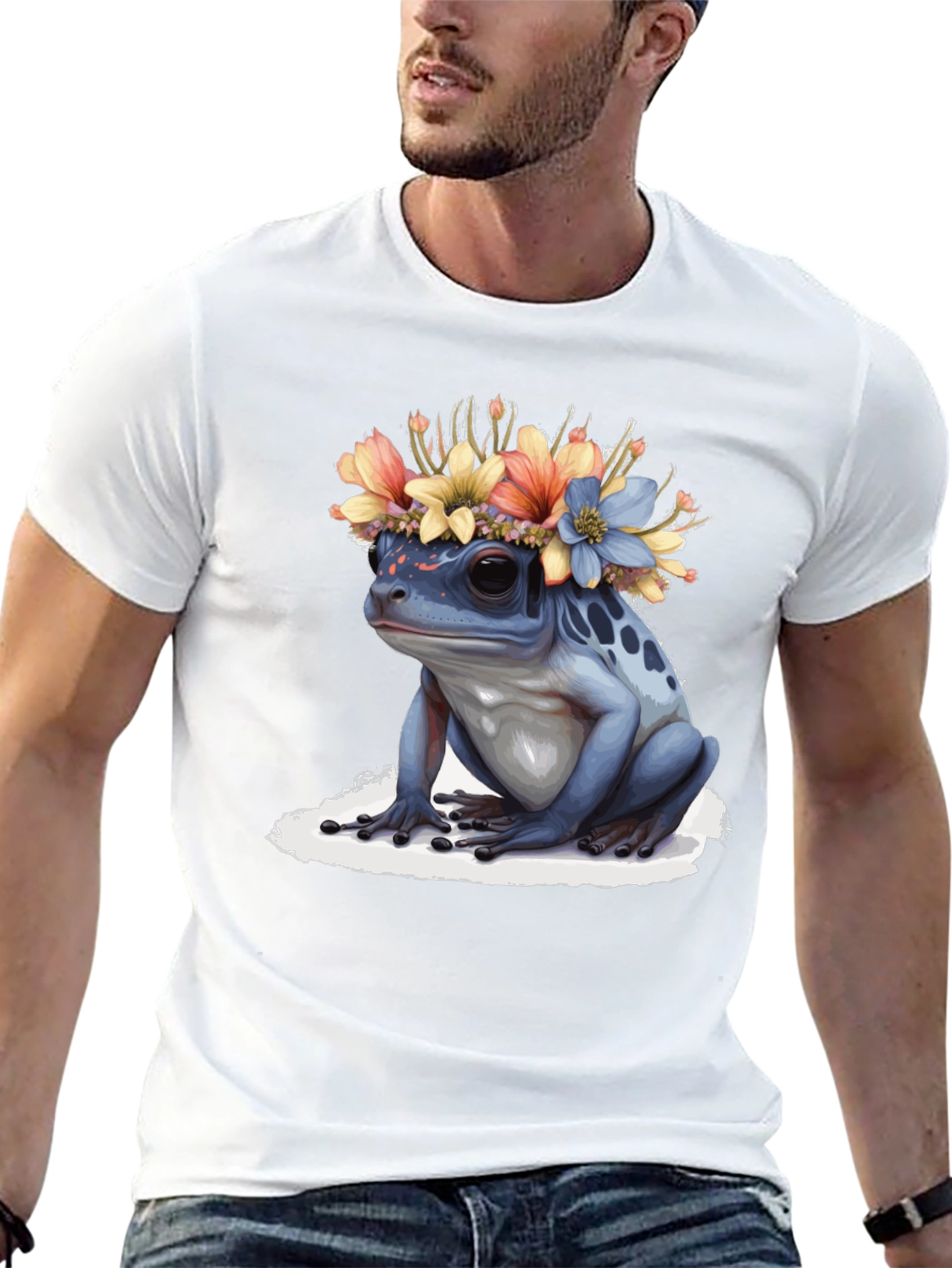 Frog with Flower Crown T-Shirt