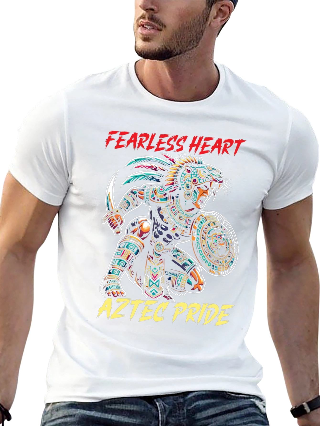 Fearless Heart Aztec Pride Graphic Tee