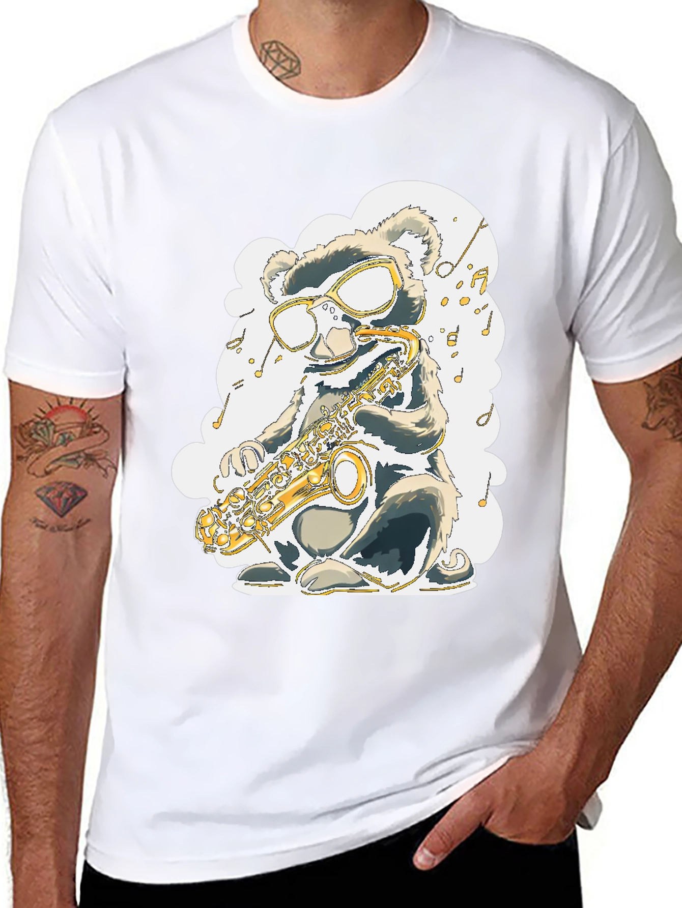 Cool Bear Saxophone T-Shirt