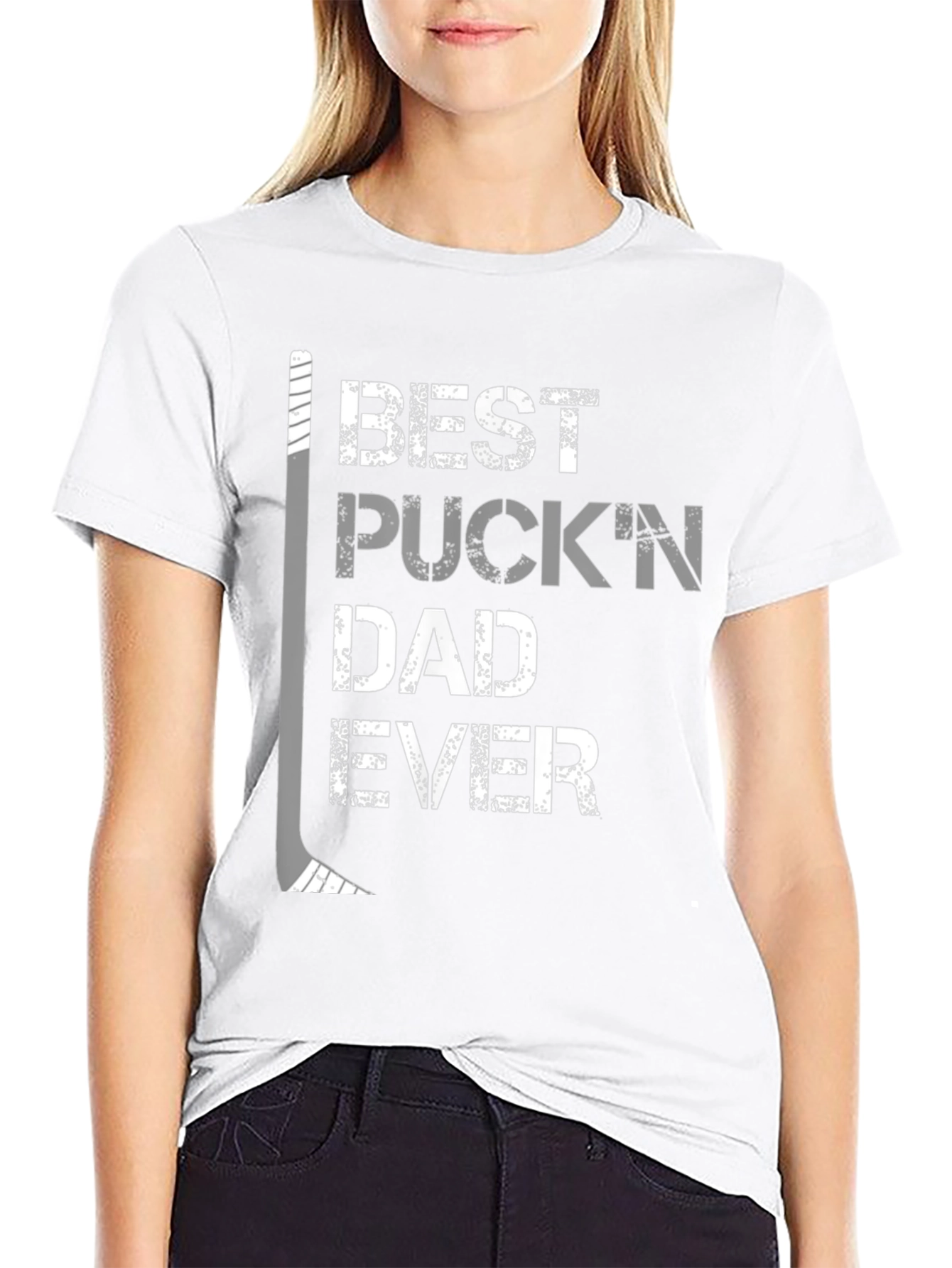 Best Puckn Dad Ever Hockey T-Shirt