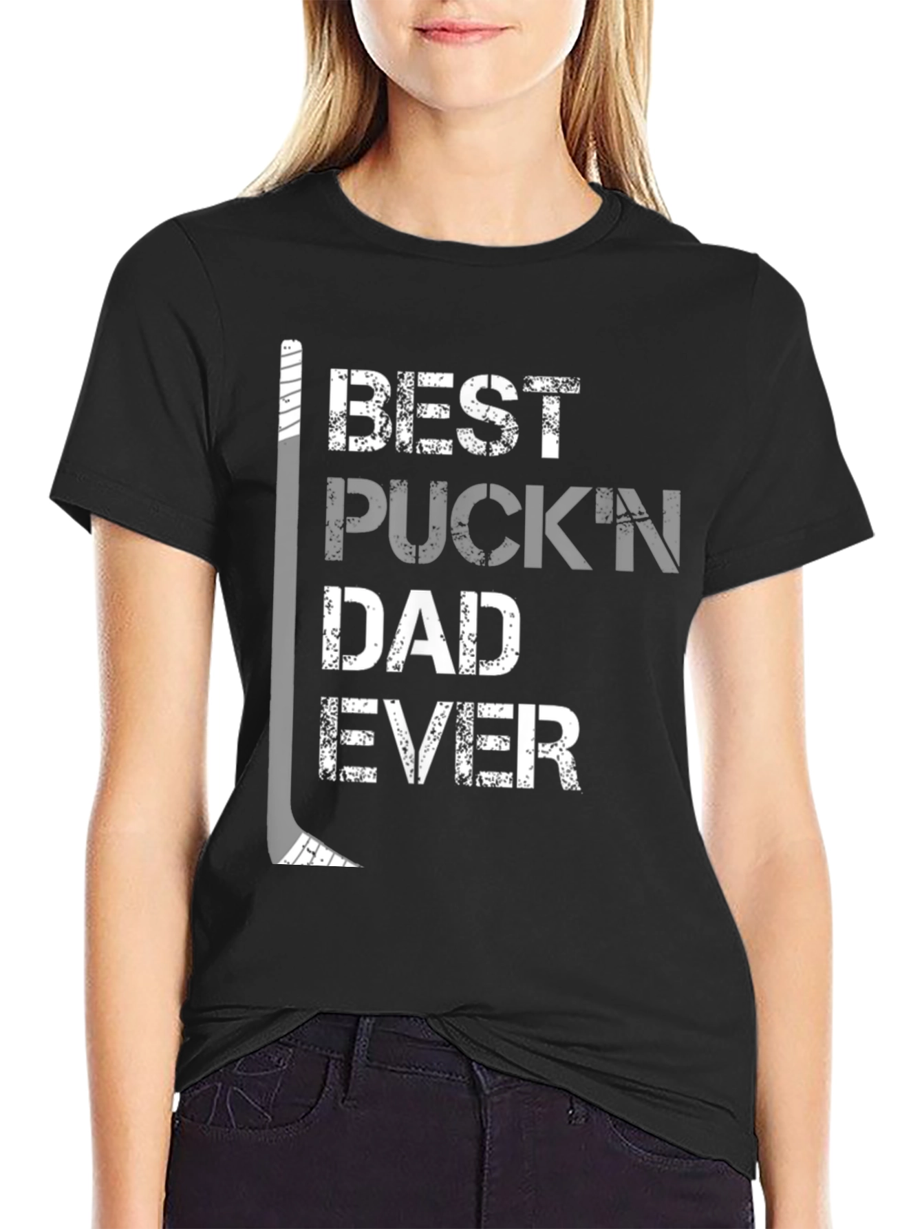 Best Puckn Dad Ever Hockey T-Shirt
