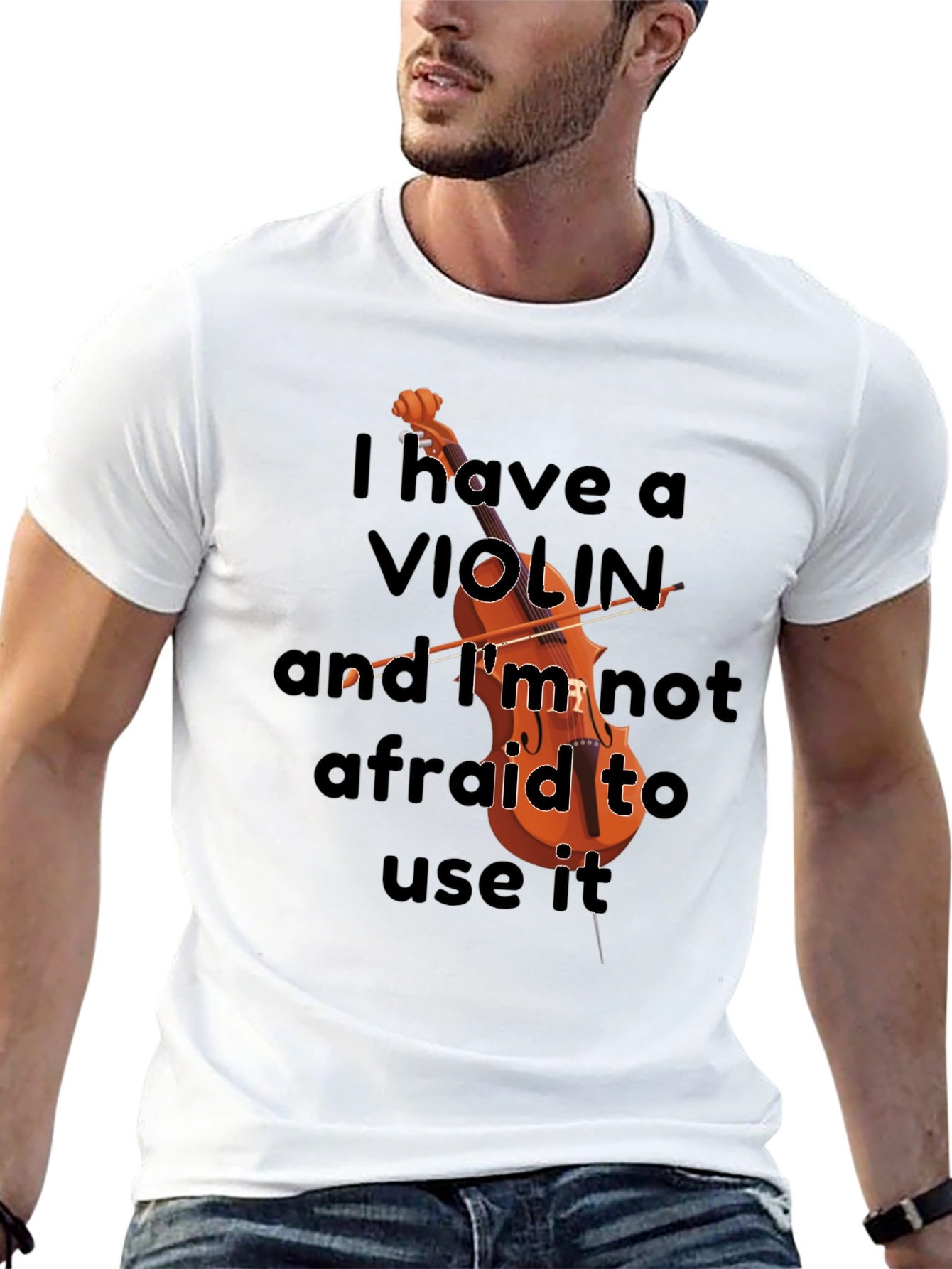 Violin Lovers Bold Statement T-Shirt
