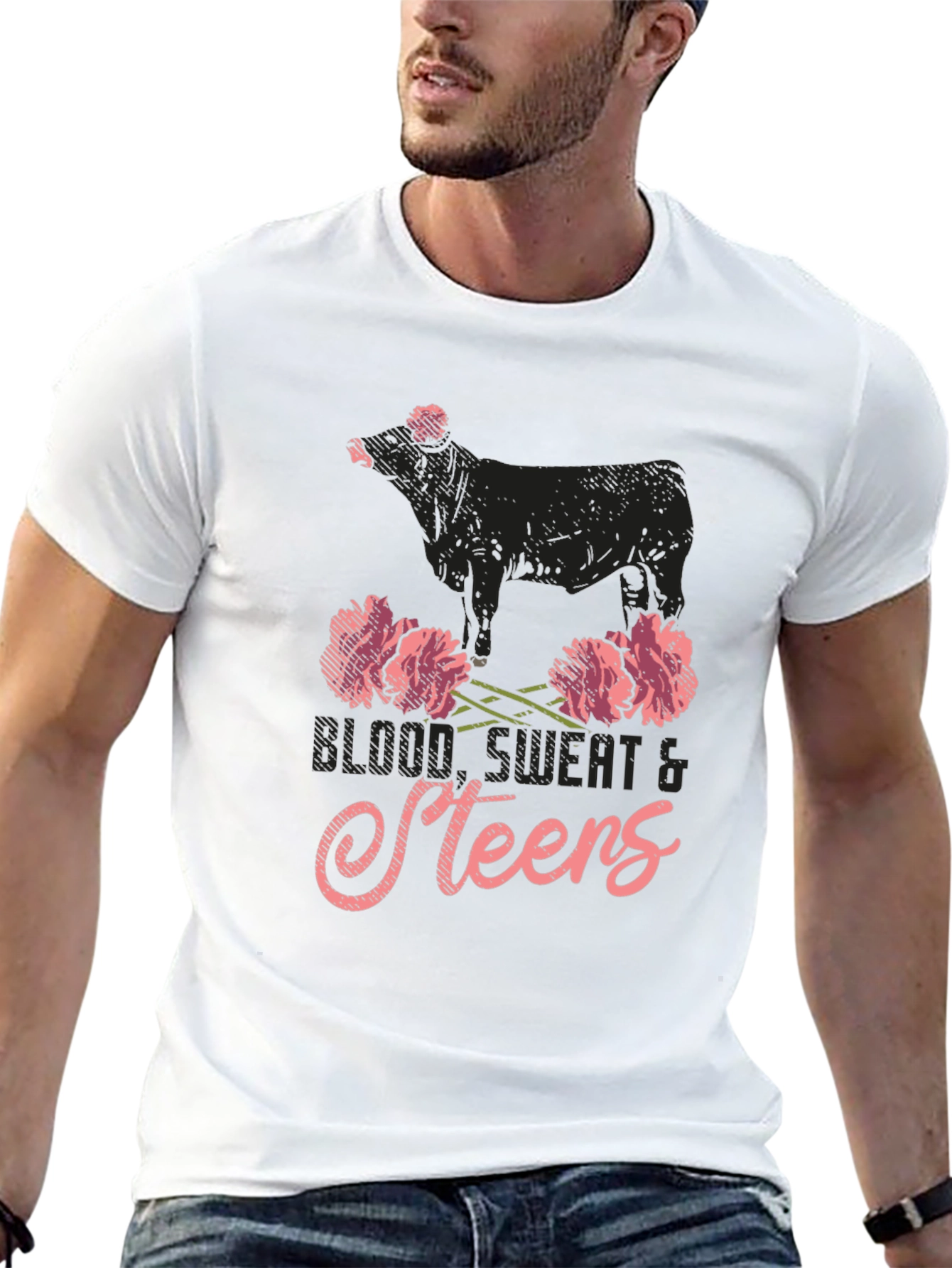 Blood Sweat & Steers Graphic Tee