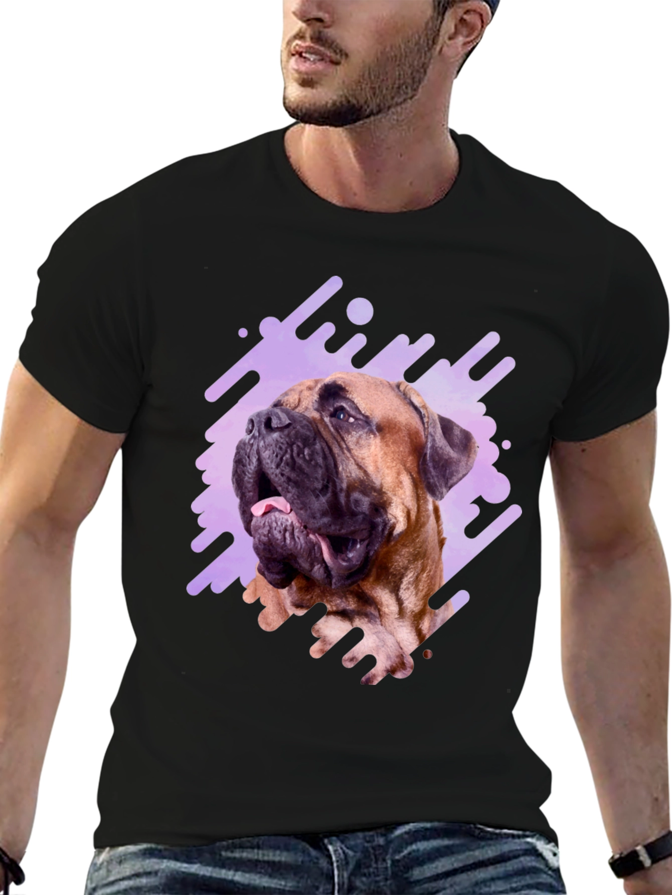 Dog Breed Graphic T-Shirt Casual Cotton Tee