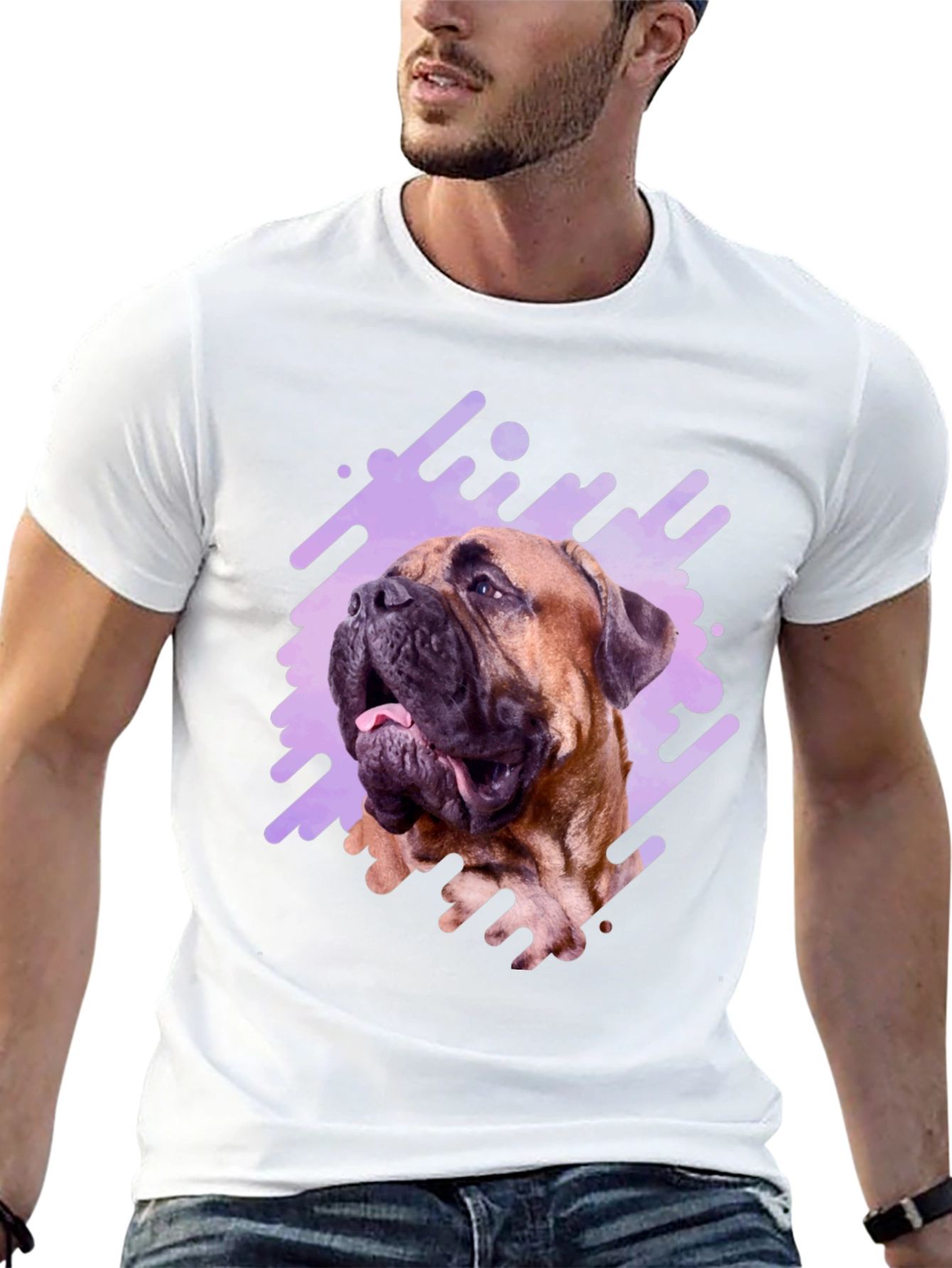 Dog Breed Graphic T-Shirt Casual Cotton Tee