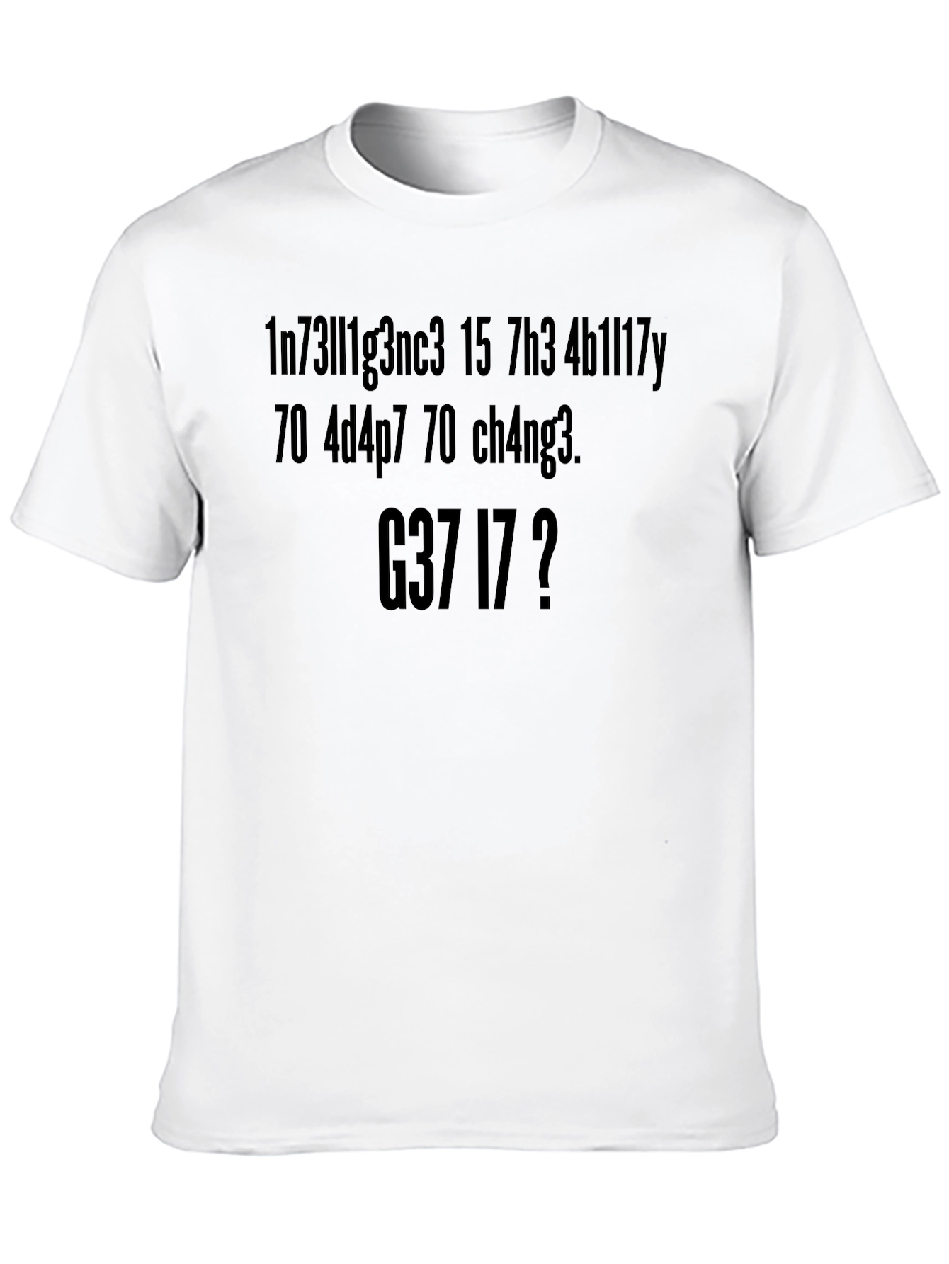 Decoding T-Shirt: Intelligence to Change Black Crew Neck