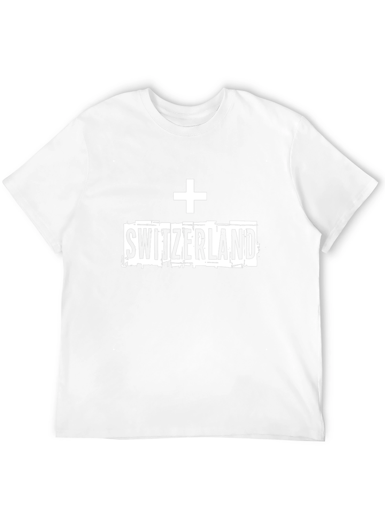Switzerland Graphic Tee - Black Cotton Casual Shirt