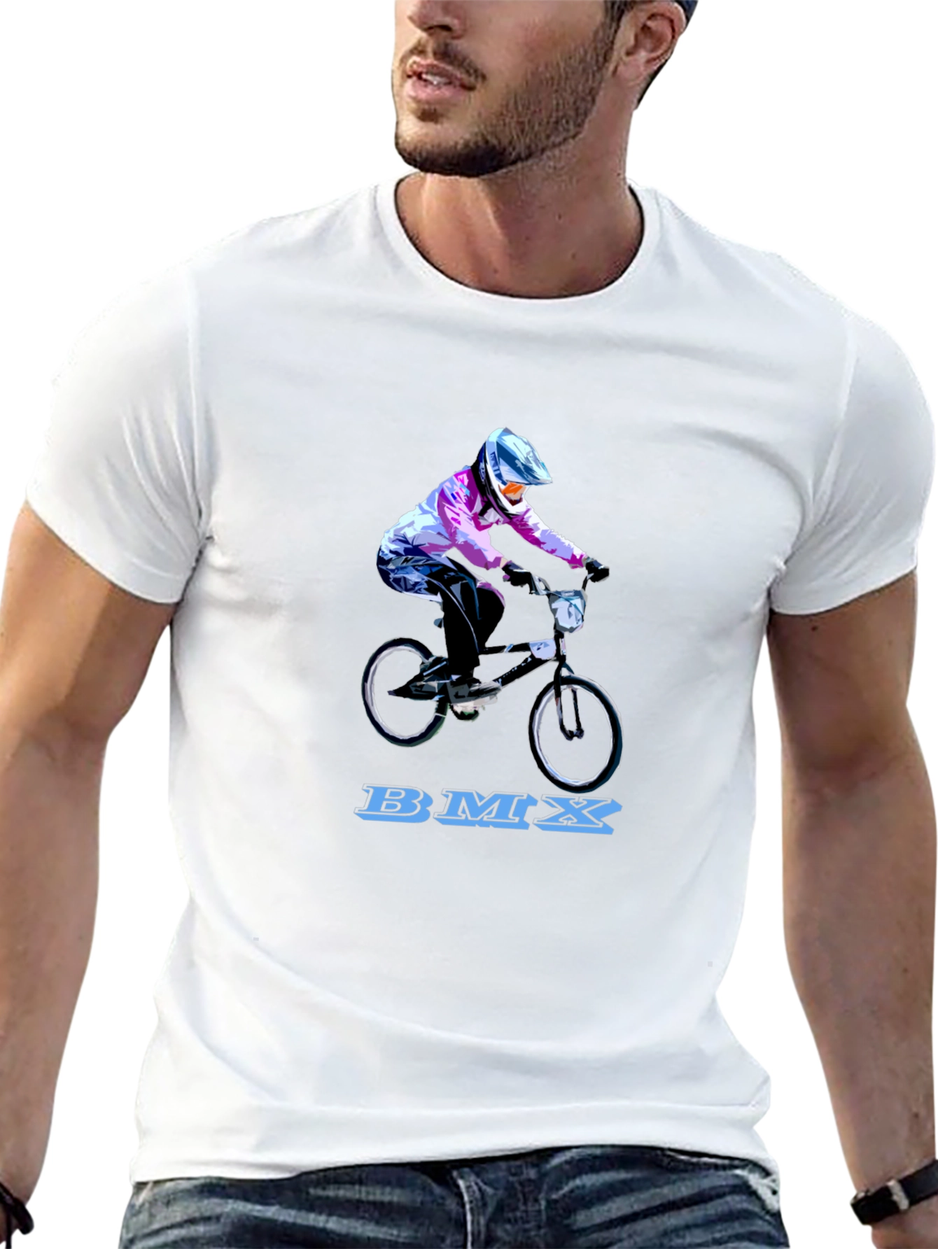 BMX Rider Graphic Tee - Cool Bike Design