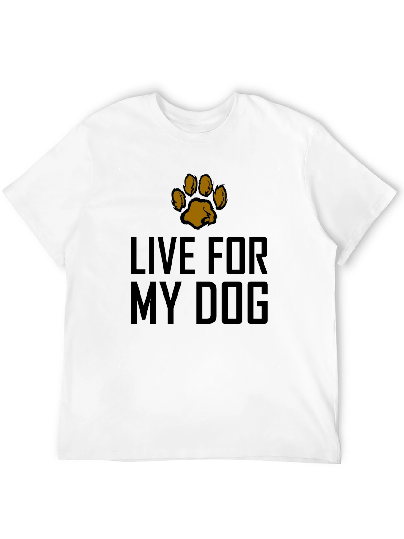 Live For My Dog Black Graphic Tee