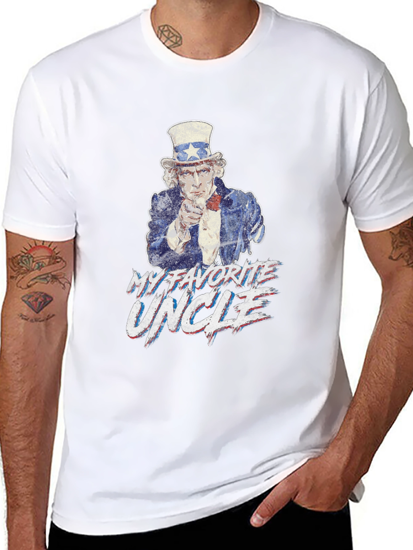 My Favorite Uncle Patriotic Graphic Tee