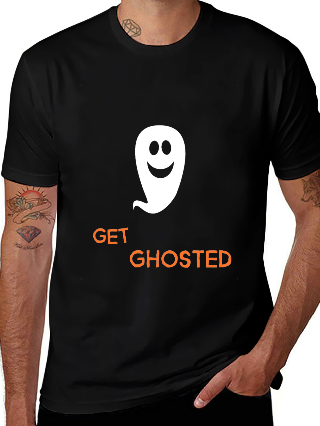 Get Ghosted Graphic Tee - Halloween Fun