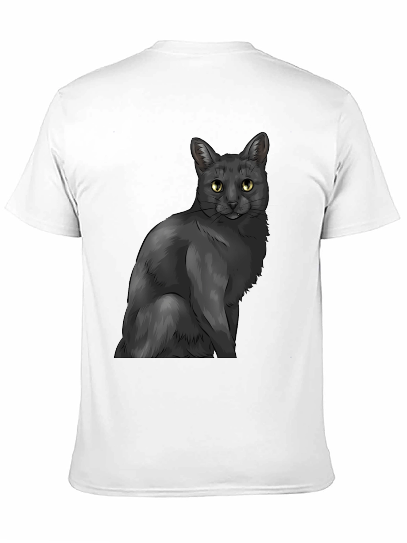 Black Cat Graphic Tee - Mens Stylish Casual Wear