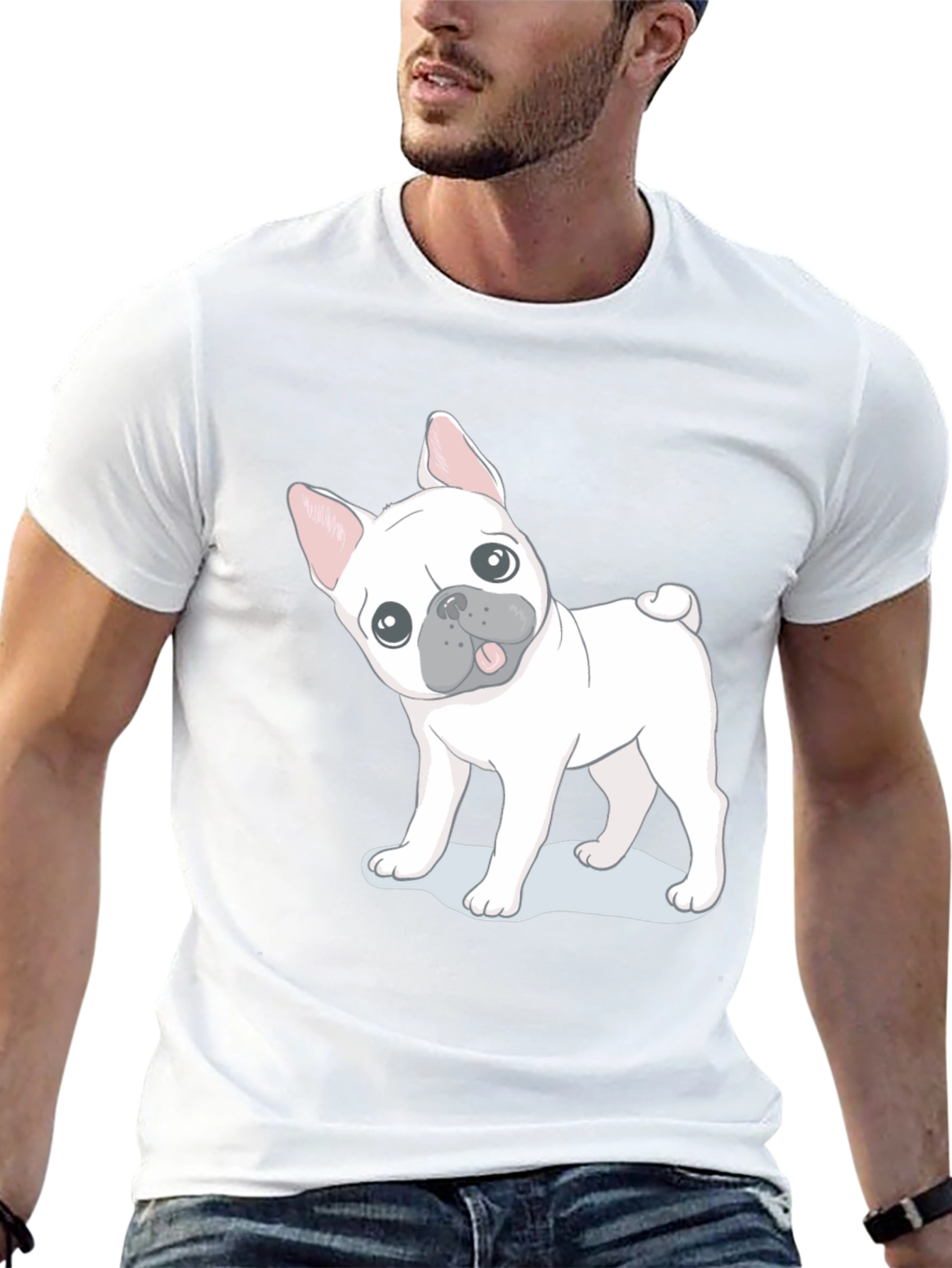 French Bulldog Graphic Tee - Black
