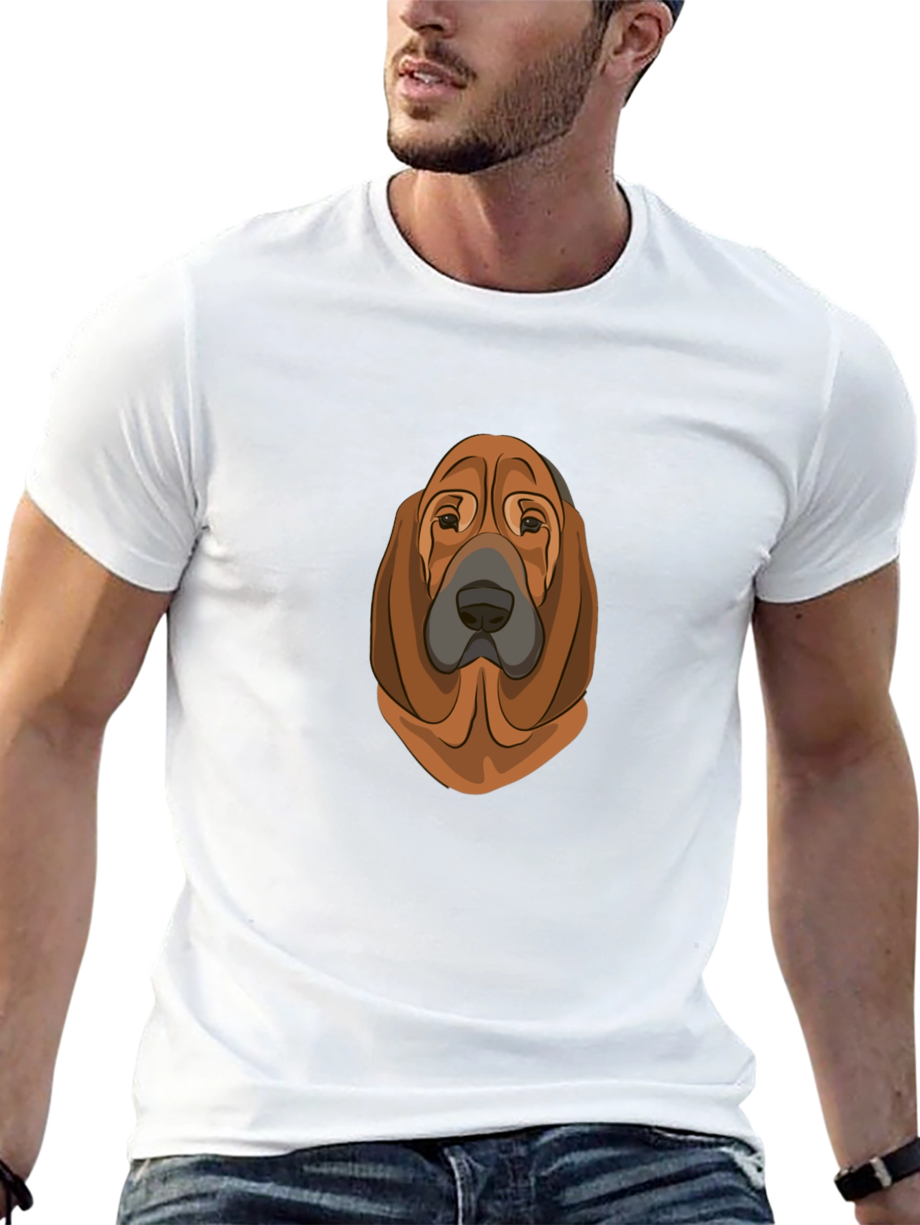 Dog Breed Graphic T-Shirt - Black