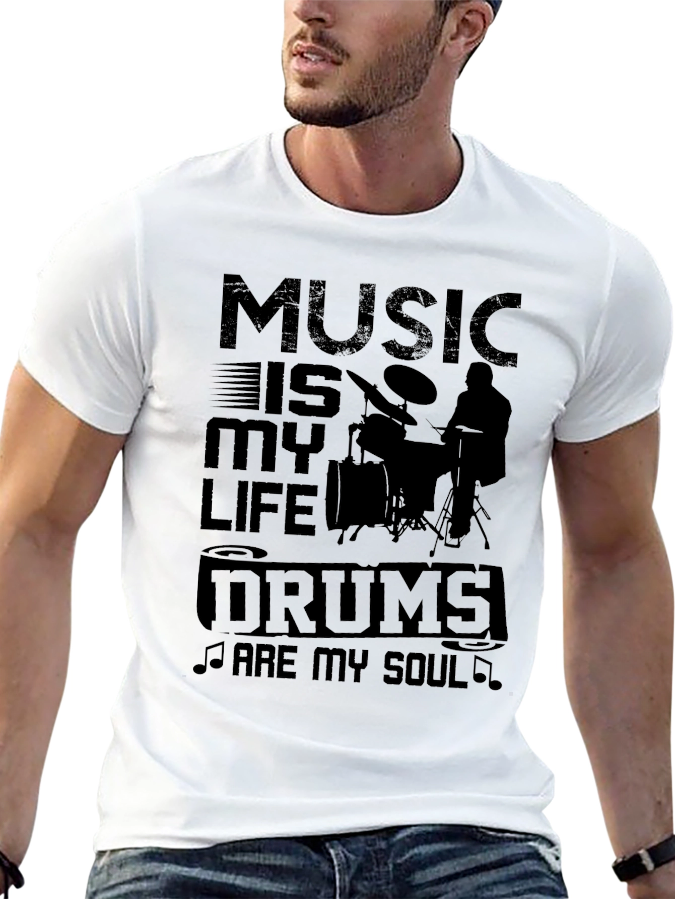 Music Is My Life Drums Are My Soul T-Shirt