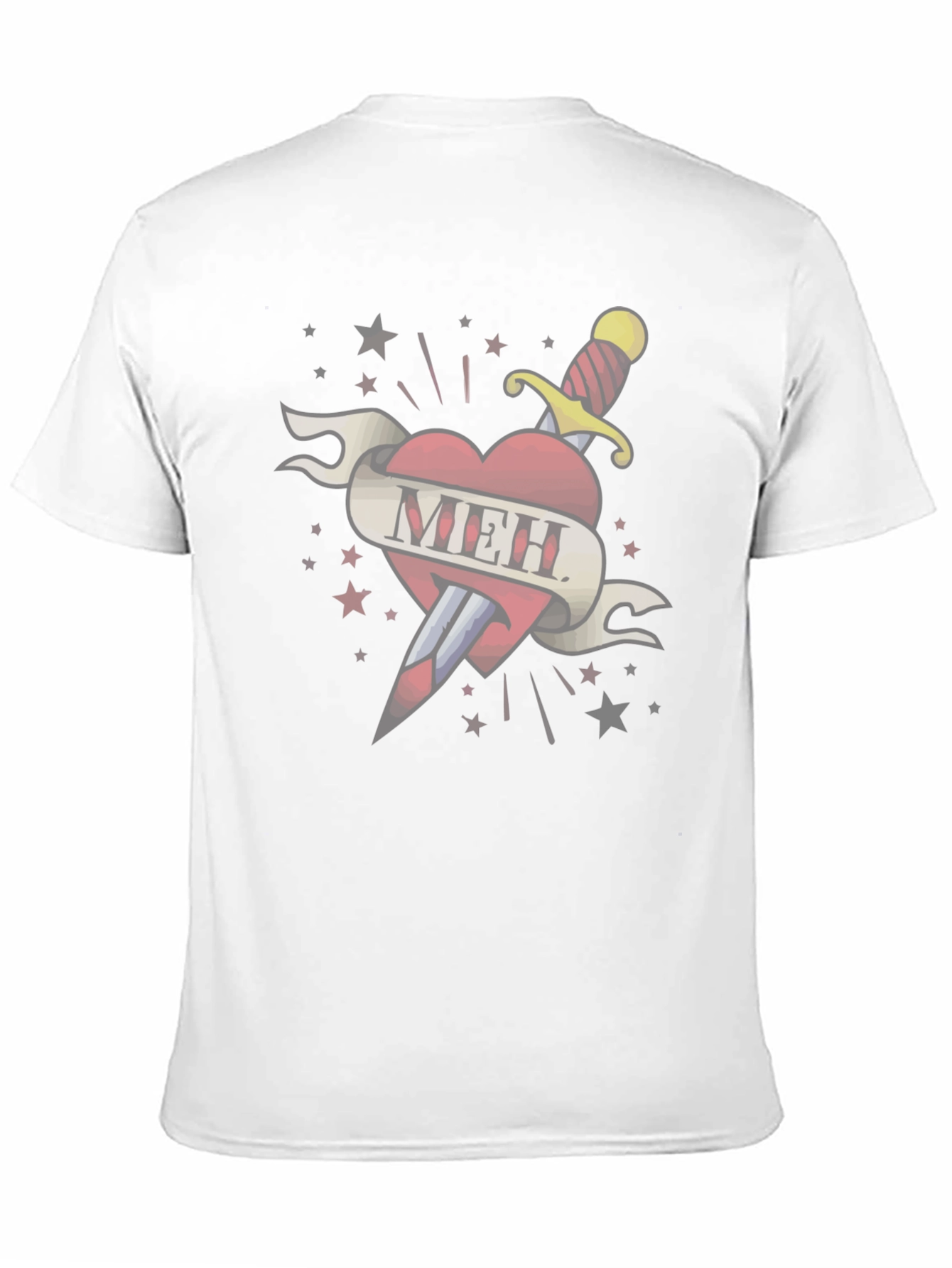 Meh Heart Tattoo T-Shirt