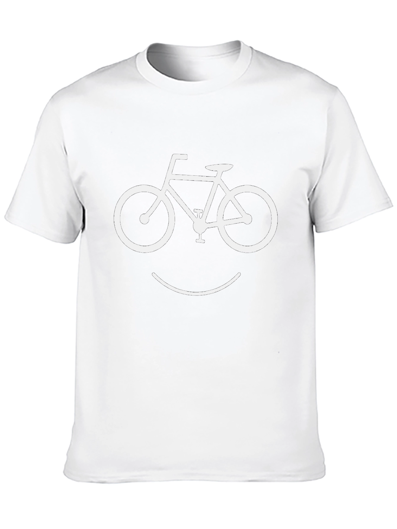Bike Smile Graphic T-Shirt - Cool Casual Tee