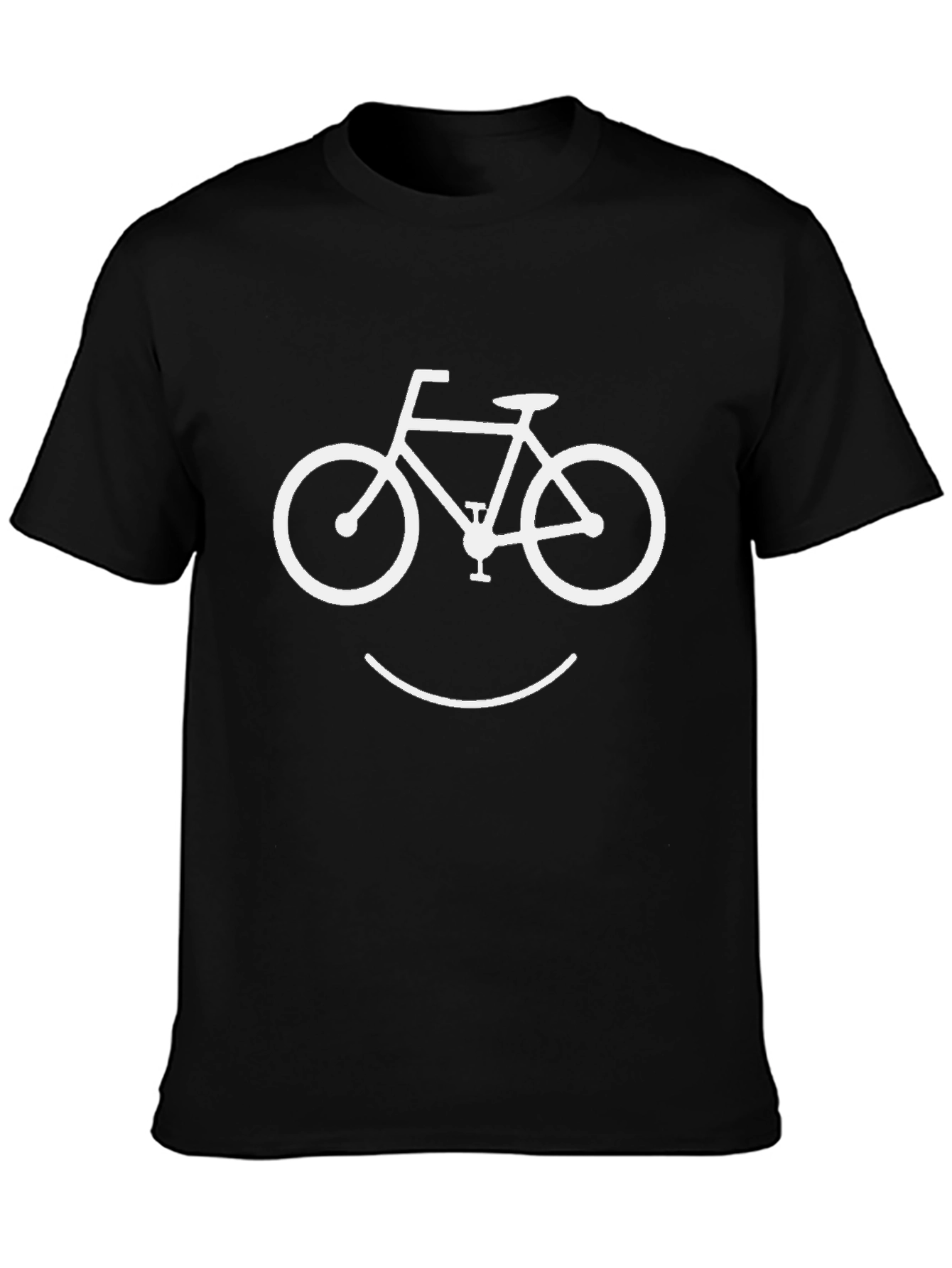 Bike Smile Graphic T-Shirt - Cool Casual Tee