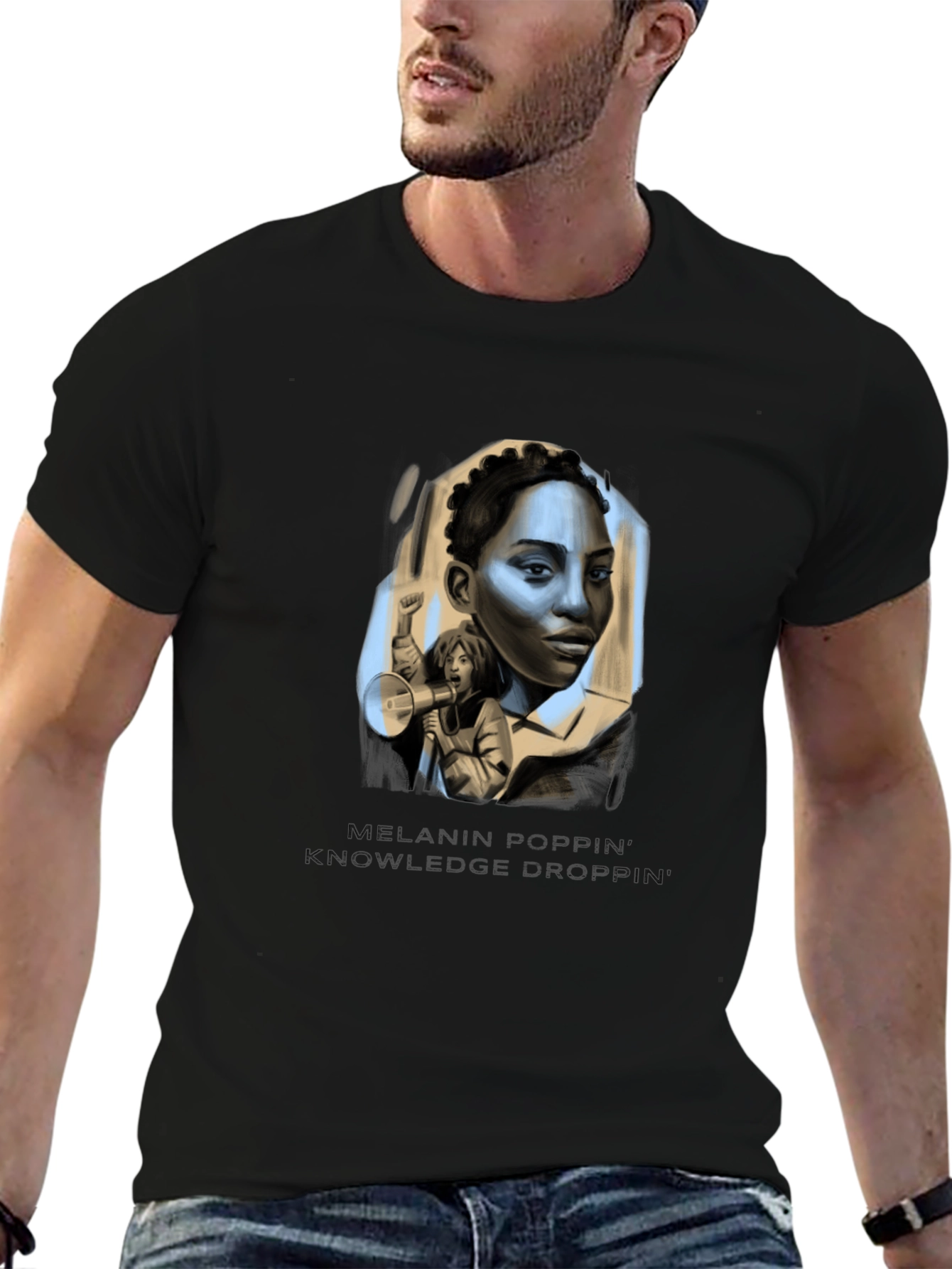 Melanin Poppin Knowledge Drop T-Shirt