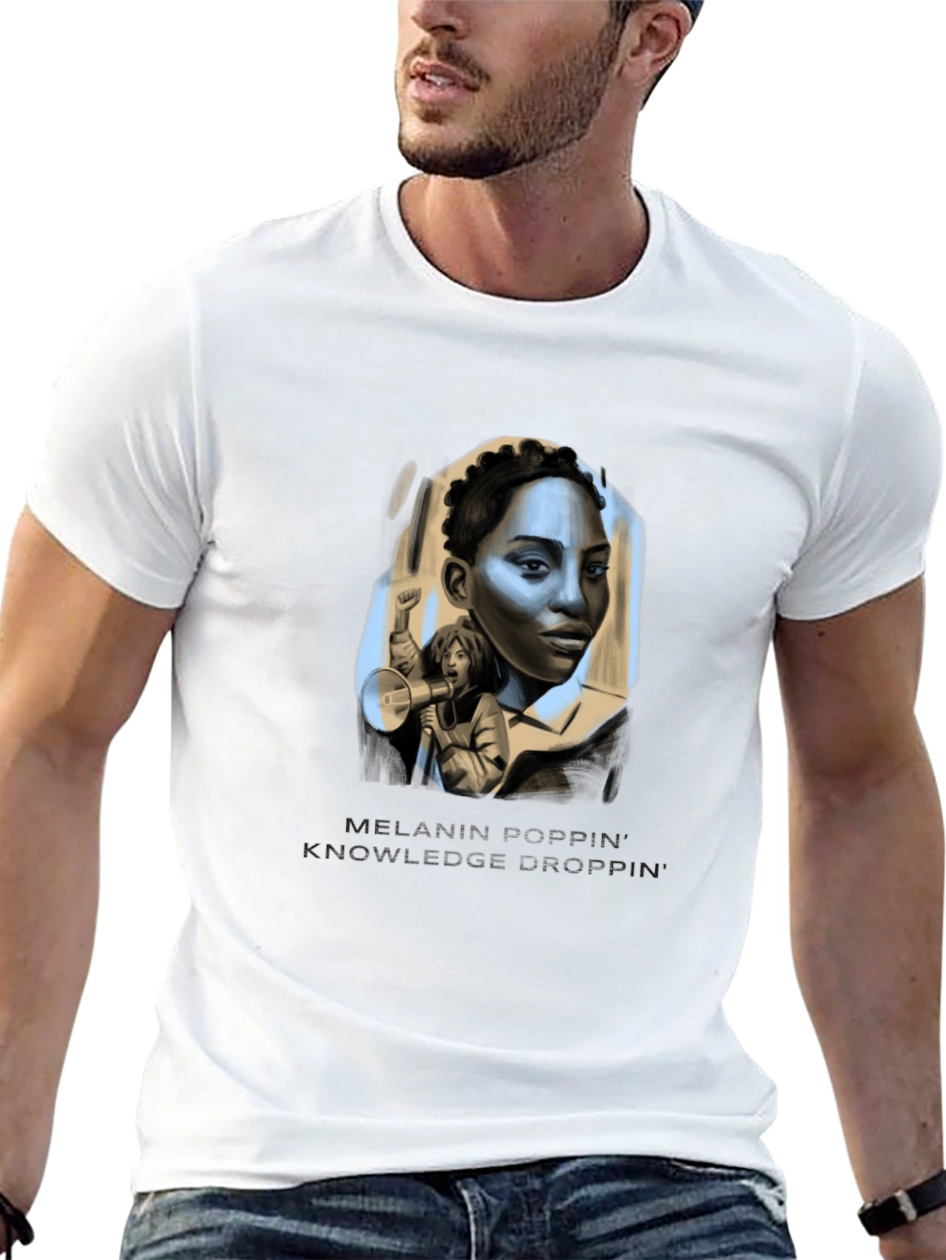 Melanin Poppin Knowledge Drop T-Shirt