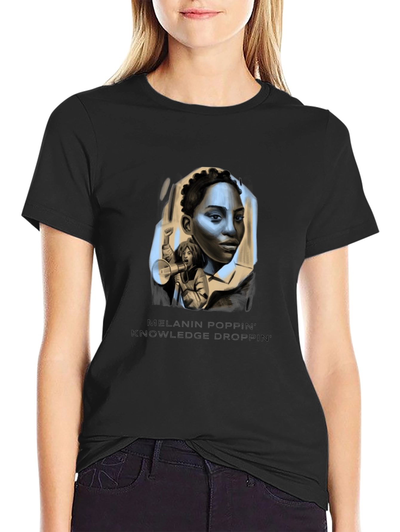 Melanin Poppin Knowledge Drop T-Shirt