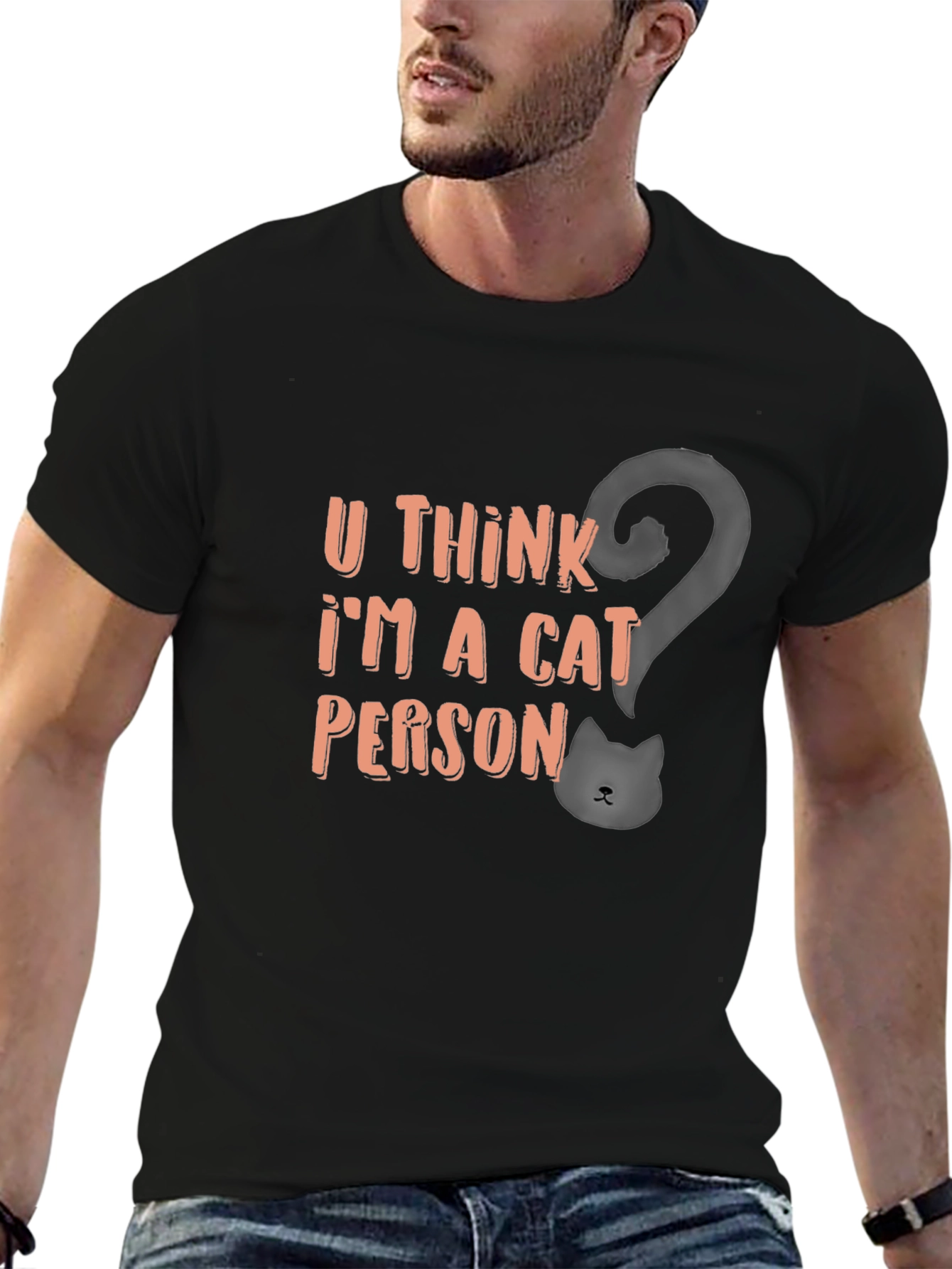Cat Person T-Shirt - Funny Graphic Tee