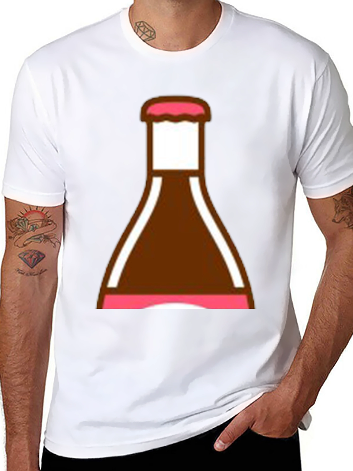 Novelty Bottle Graphic T-Shirt