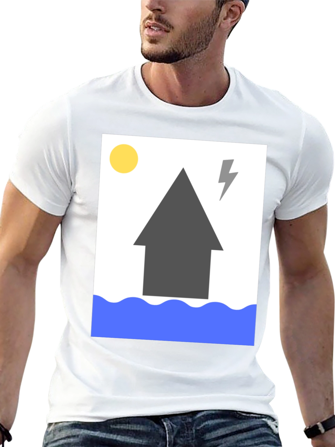 Humorous Flood Graphic T-Shirt