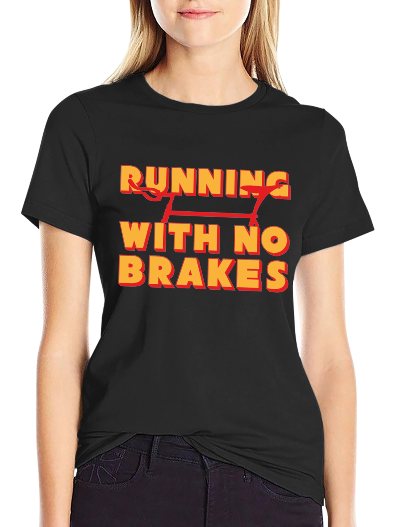 Running With No Brakes Graphic T-Shirt