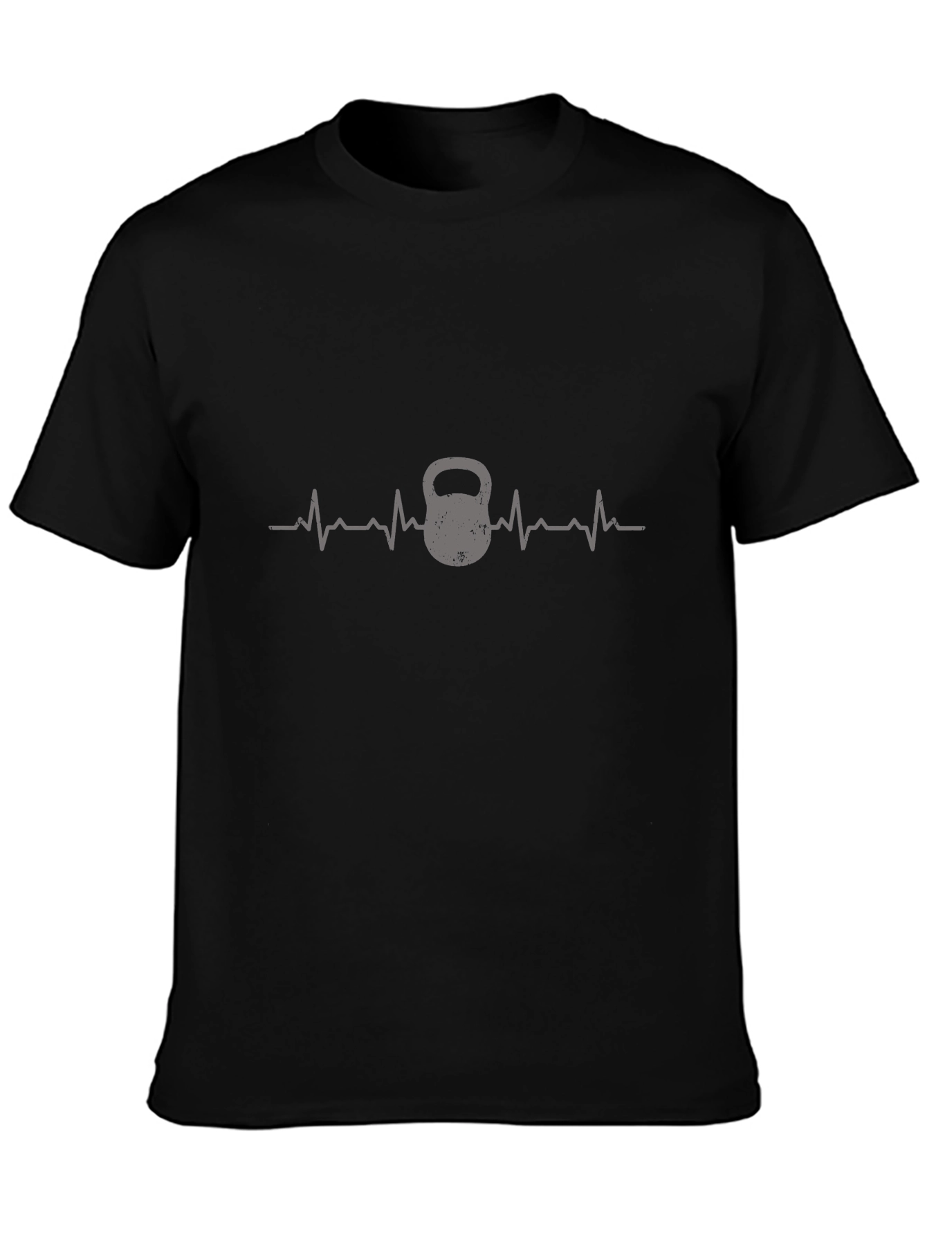 Kettlebell Heartbeat T-Shirt - Fitness Gym Workout Tee