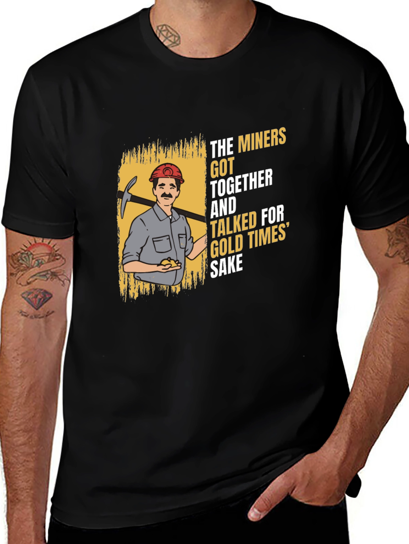 The Miners T-Shirt - Gold Times Sake Graphic Tee