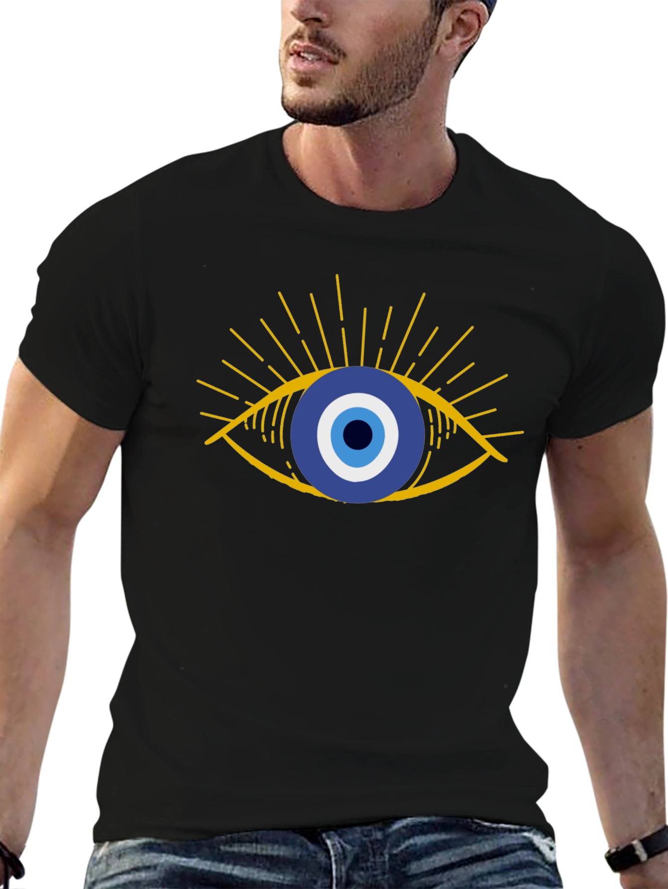 Evil Eye Graphic Tee - Stylish Protection