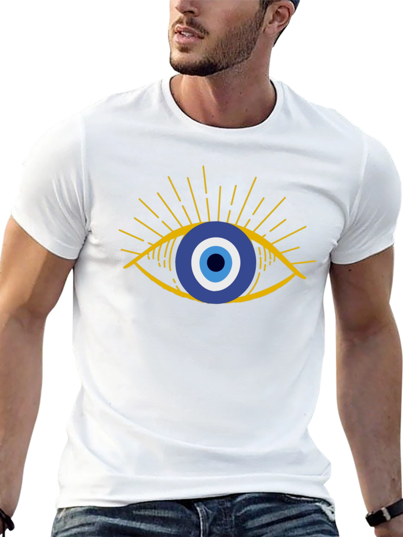 Evil Eye Graphic Tee - Stylish Protection