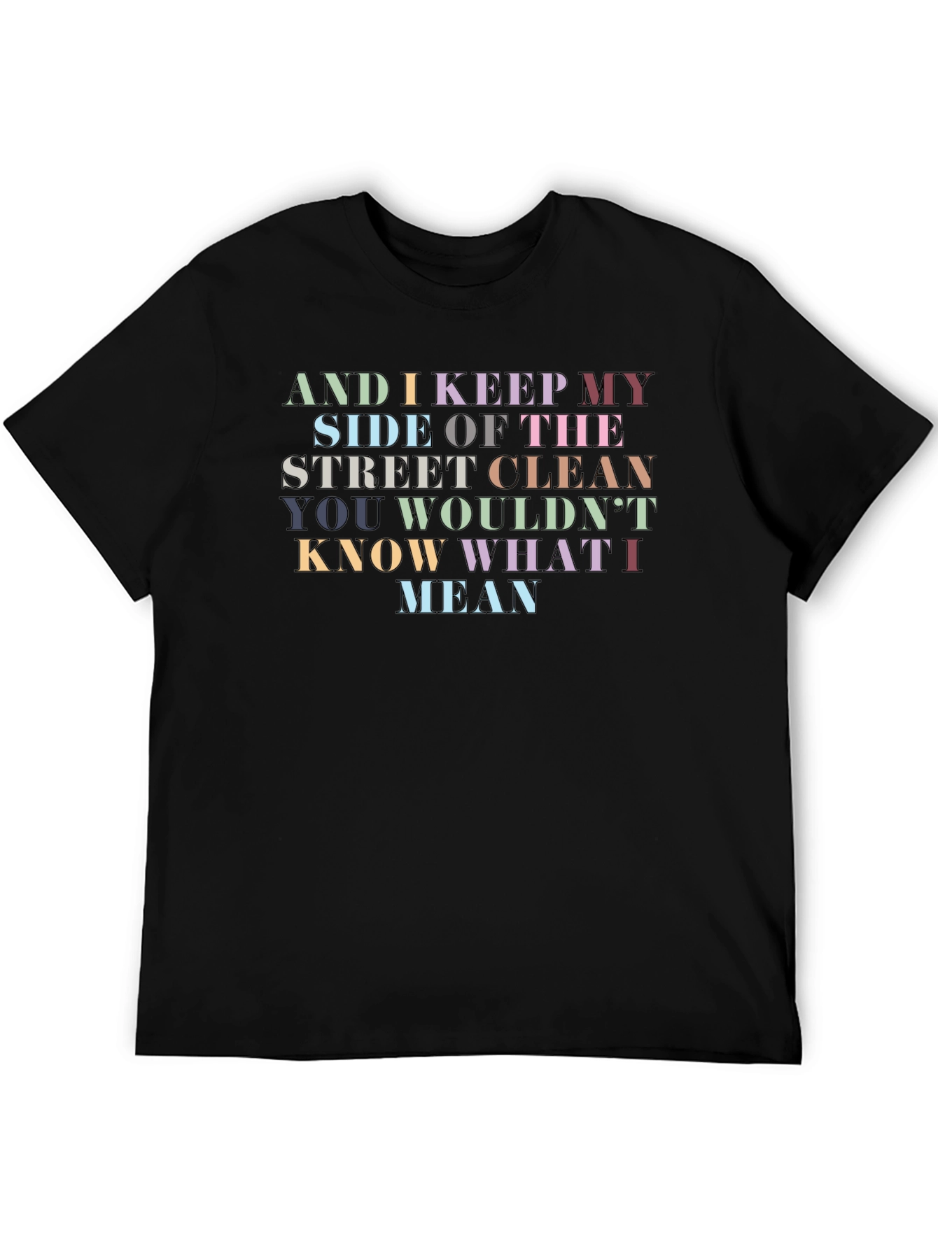 Street Clean Graphic Tee - Unisex Black T-Shirt