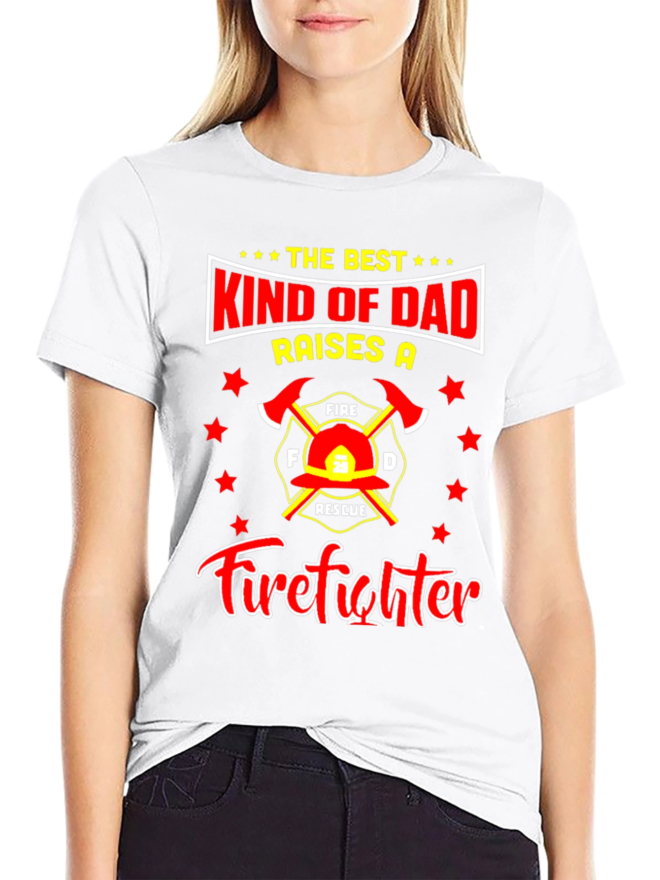 Firefighter Dad T-Shirt: Best Kind of Dad