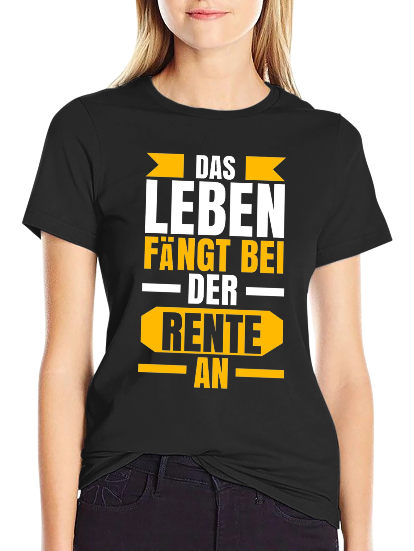 Life Begins at Retirement Black Graphic Tee
