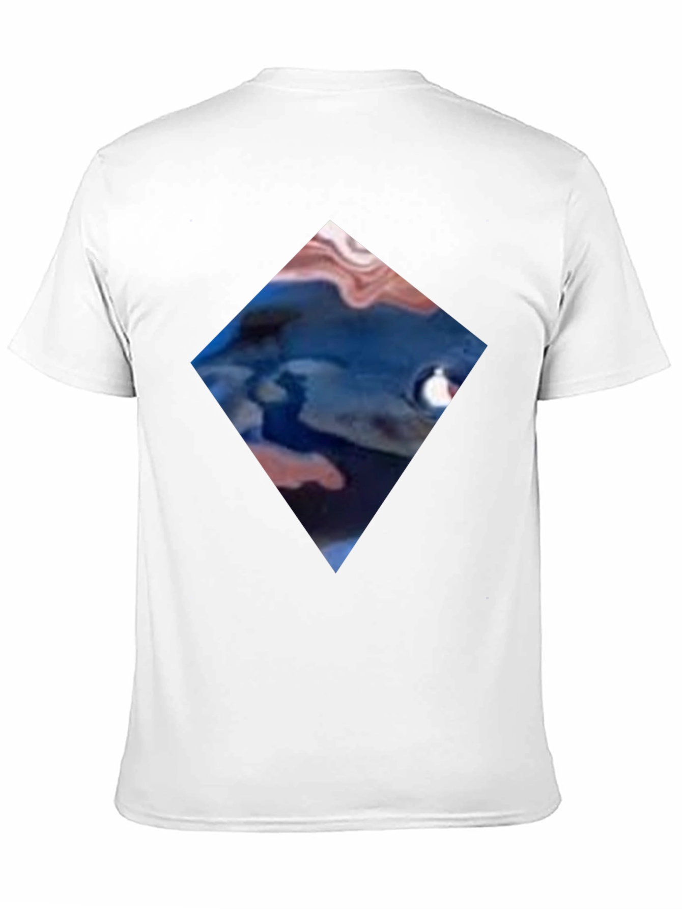 Abstract Diamond Graphic Black T-Shirt