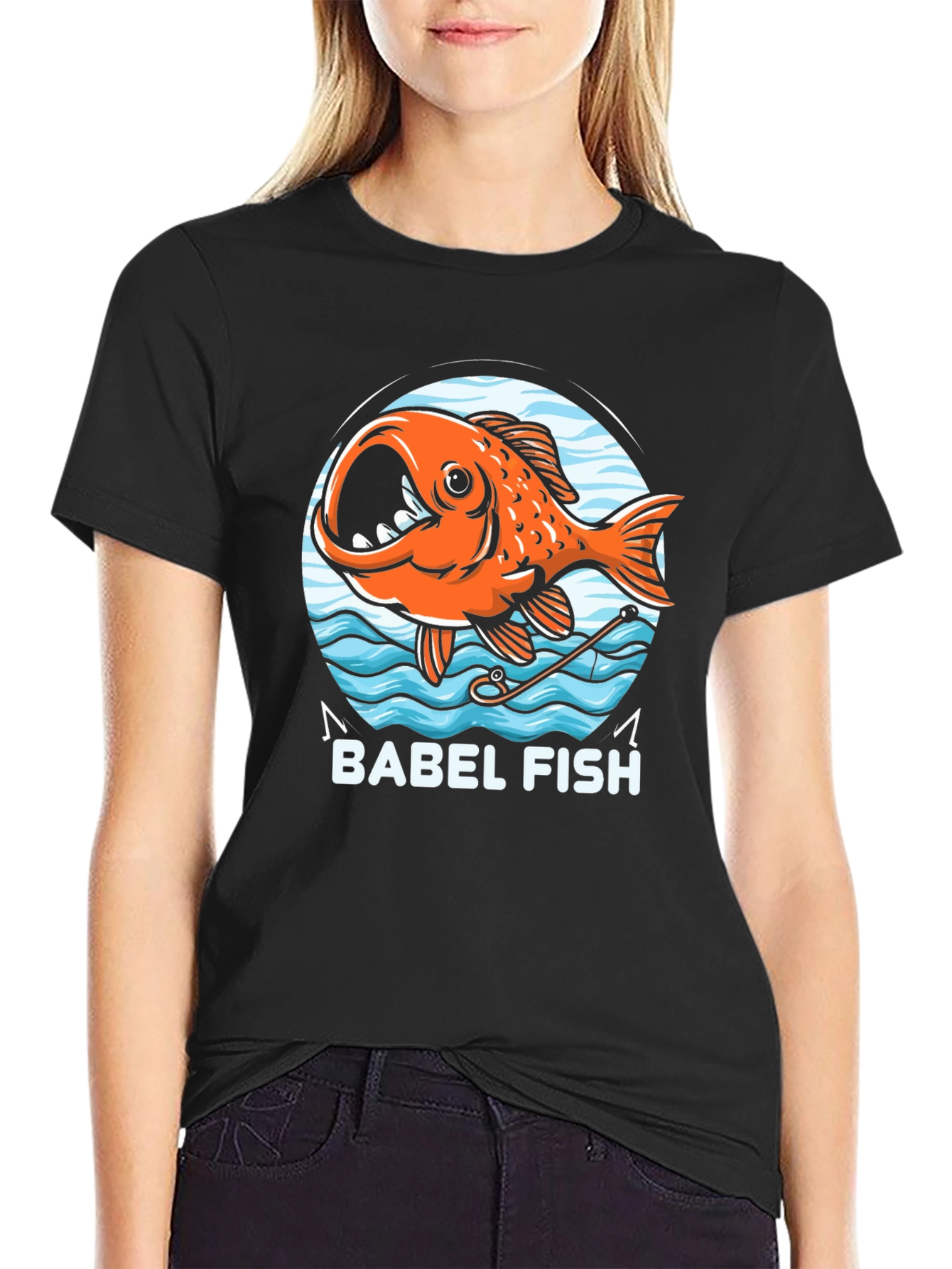 Babel Fish Graphic T-Shirt - Sci-Fi Humor Tee
