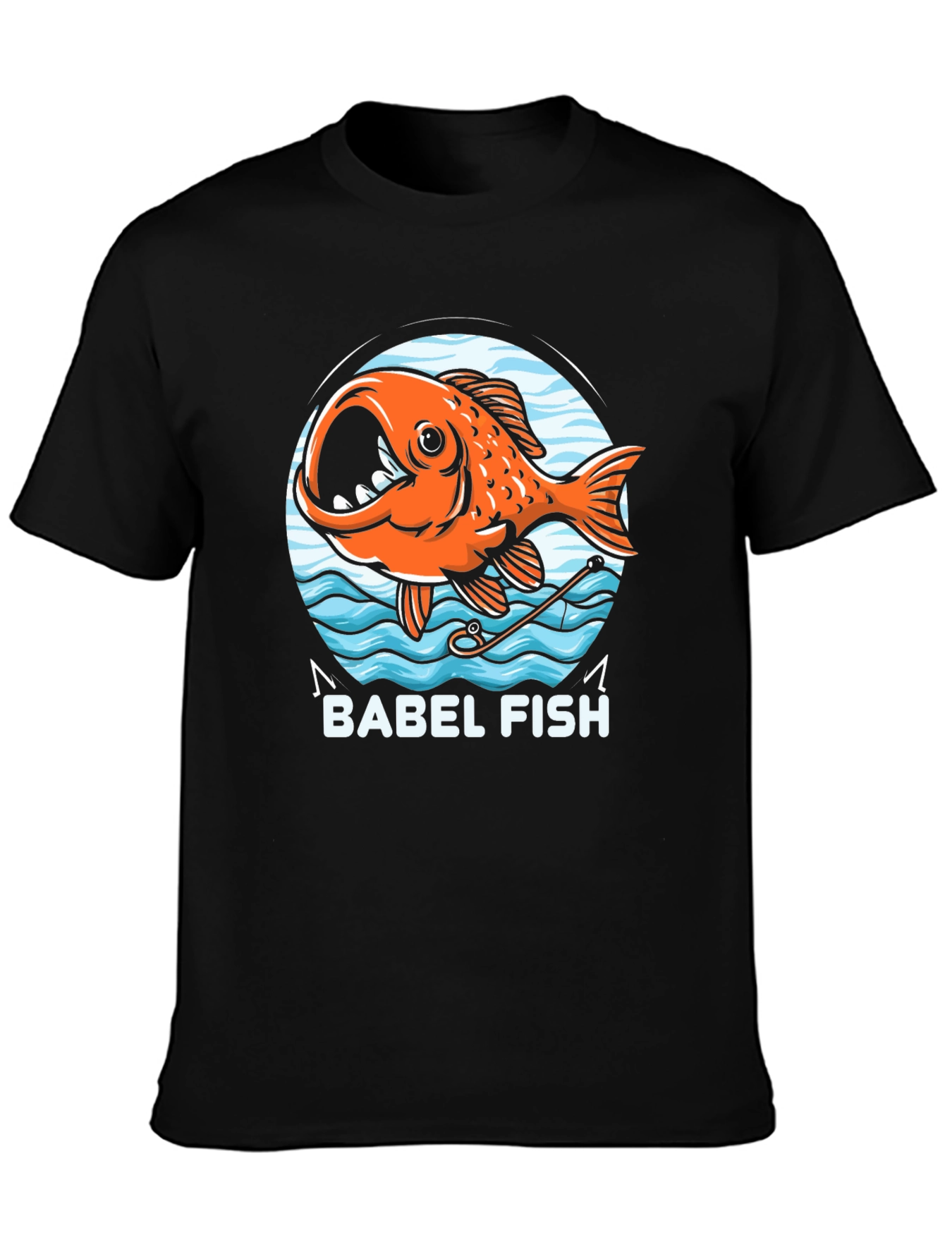 Babel Fish Graphic T-Shirt - Sci-Fi Humor Tee