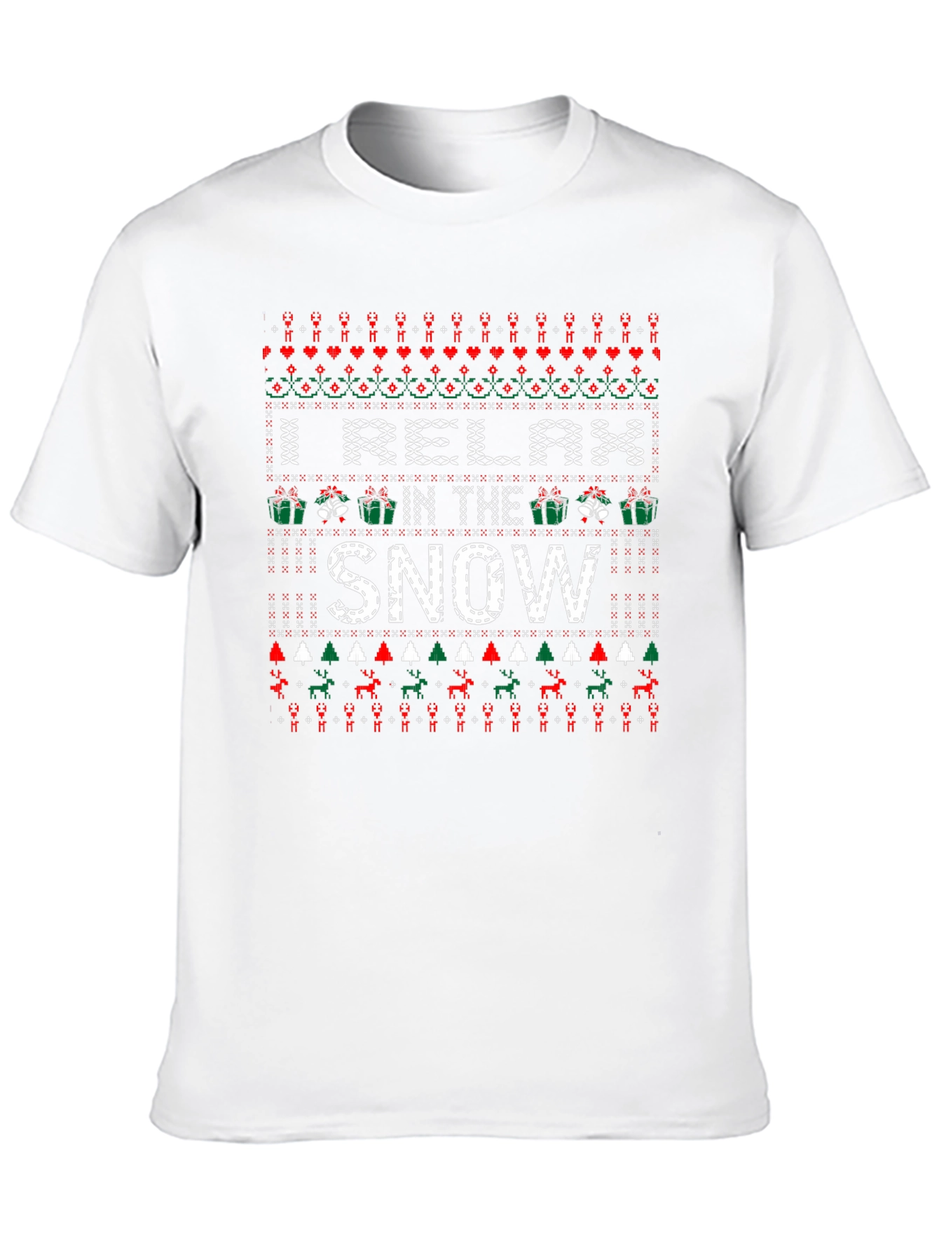 Relax in the Snow Ugly Christmas T-Shirt