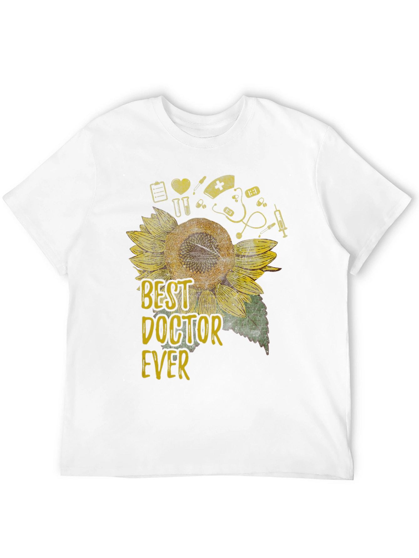 Best Doctor Ever Sunflower Graphic Tee
