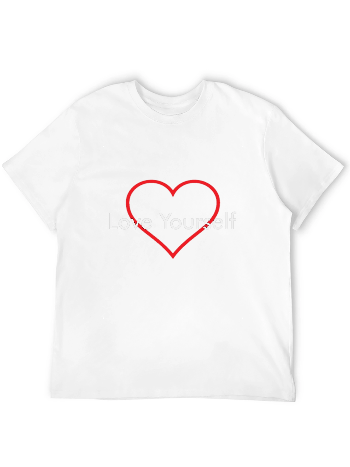 Love Yourself Heart Tee - Stylish Comfort