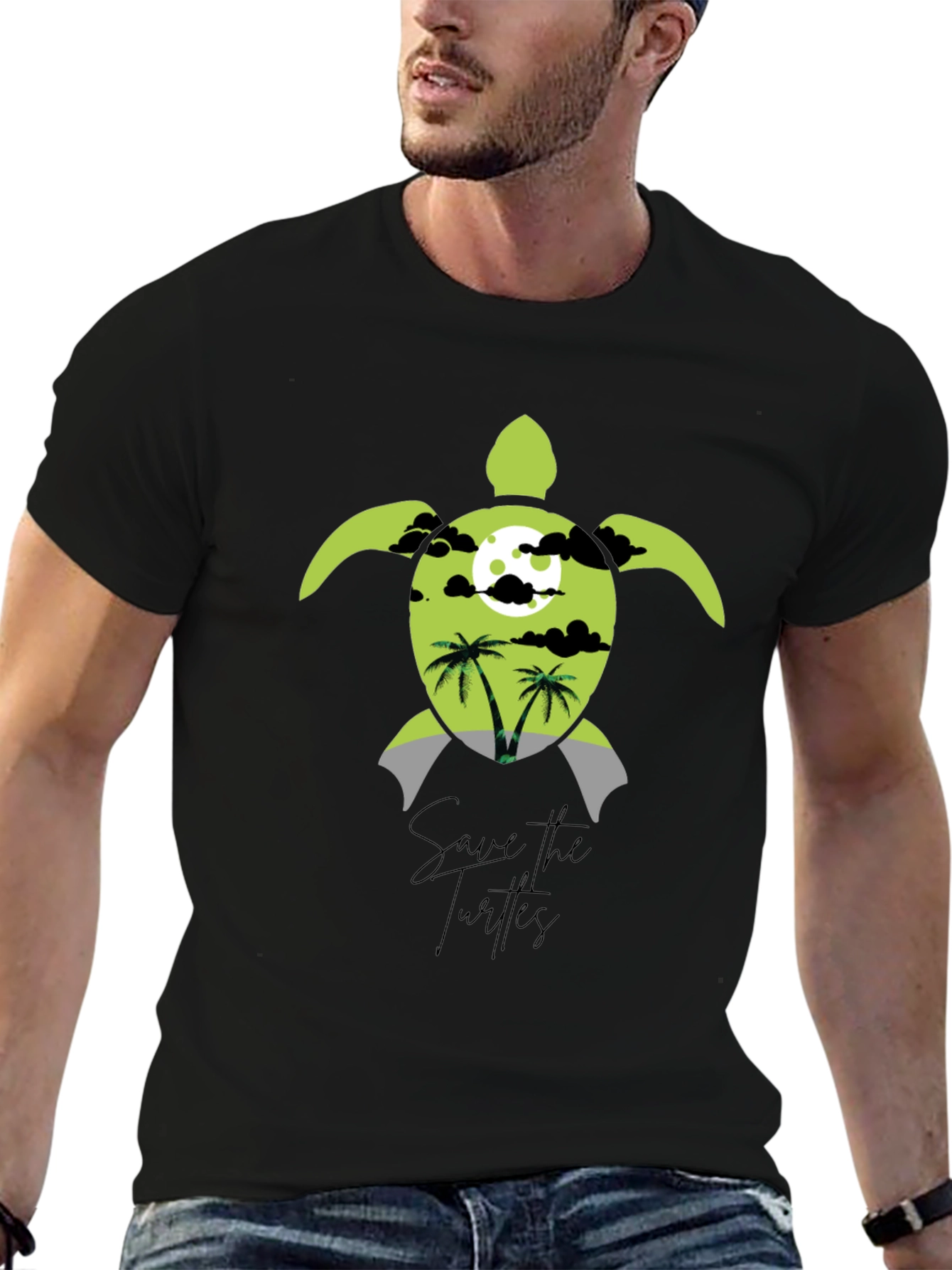 Save the Turtles Graphic T-Shirt