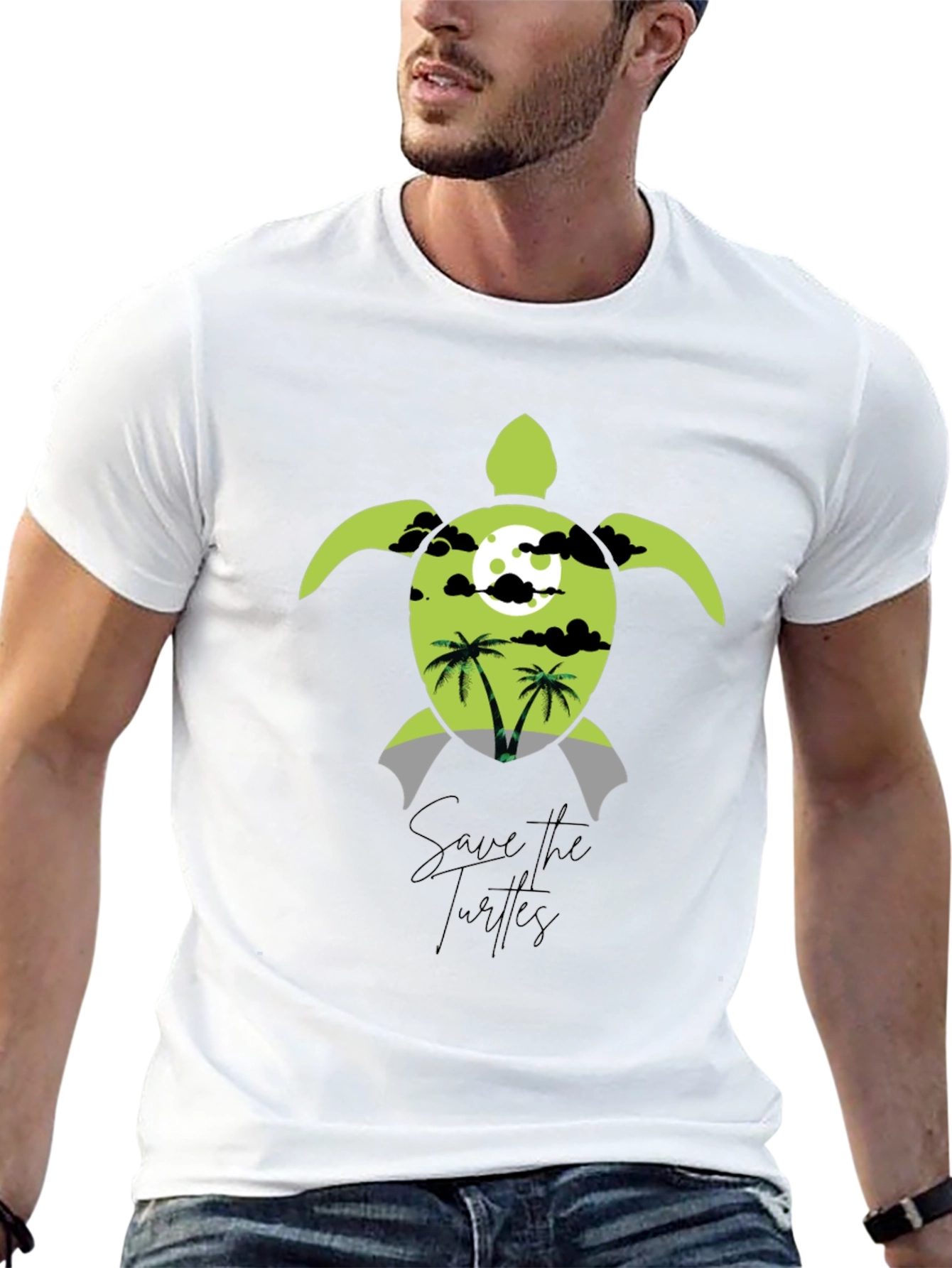 Save the Turtles Graphic T-Shirt