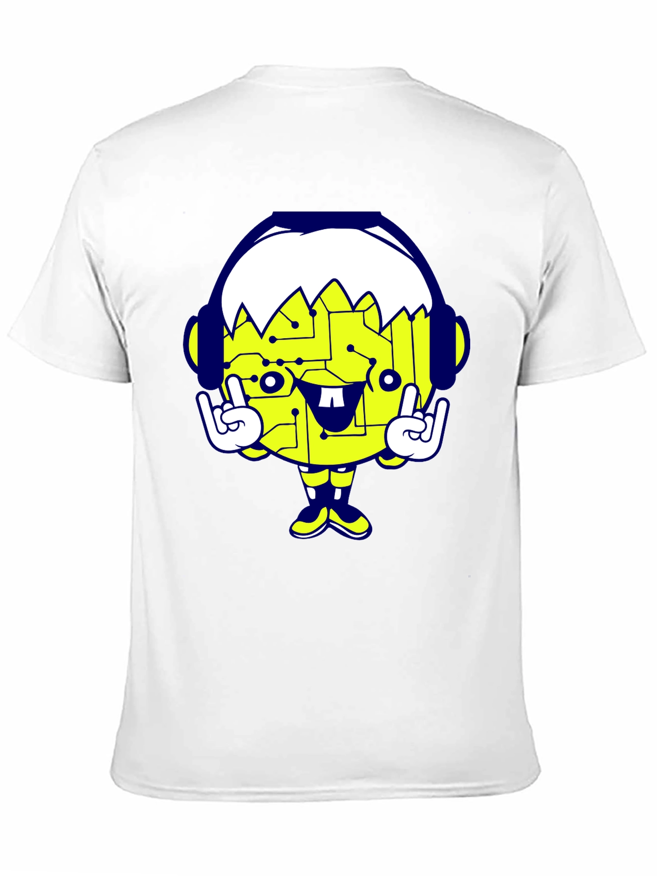 Cool Cartoon Graphic Black T-Shirt