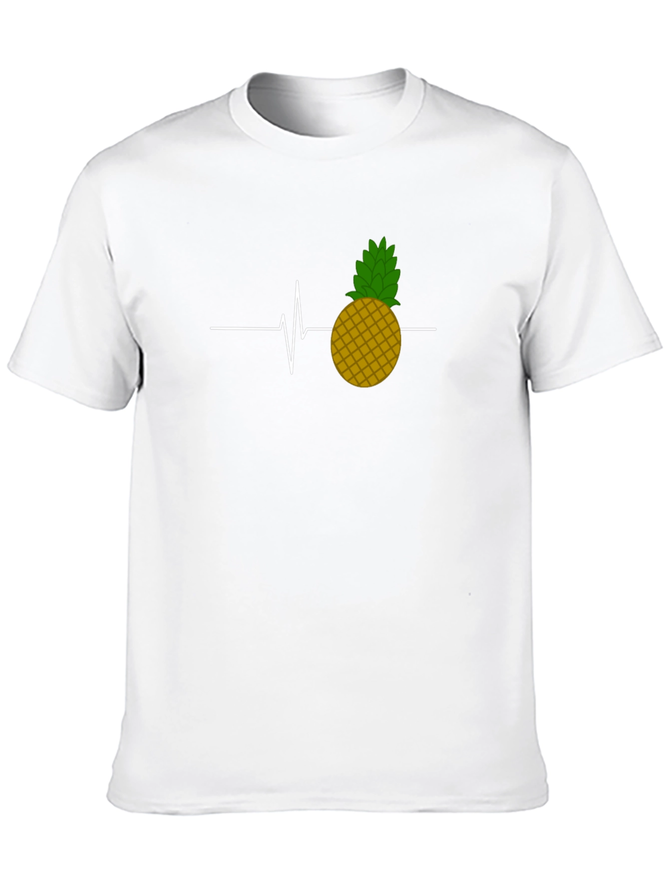 Pineapple Heartbeat Graphic Tee - Black