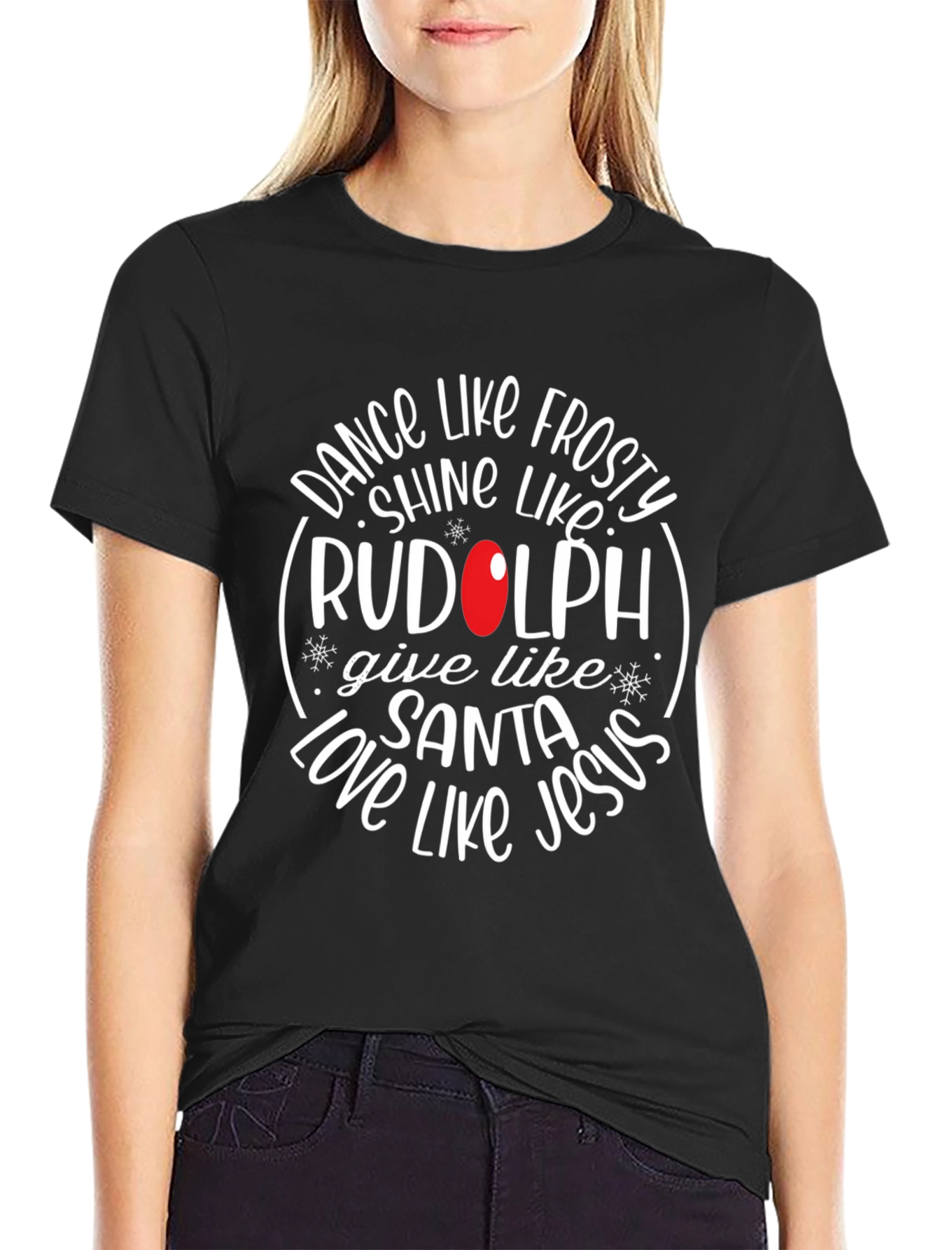 Festive Christmas Graphic Tee - Dance Like Frosty!